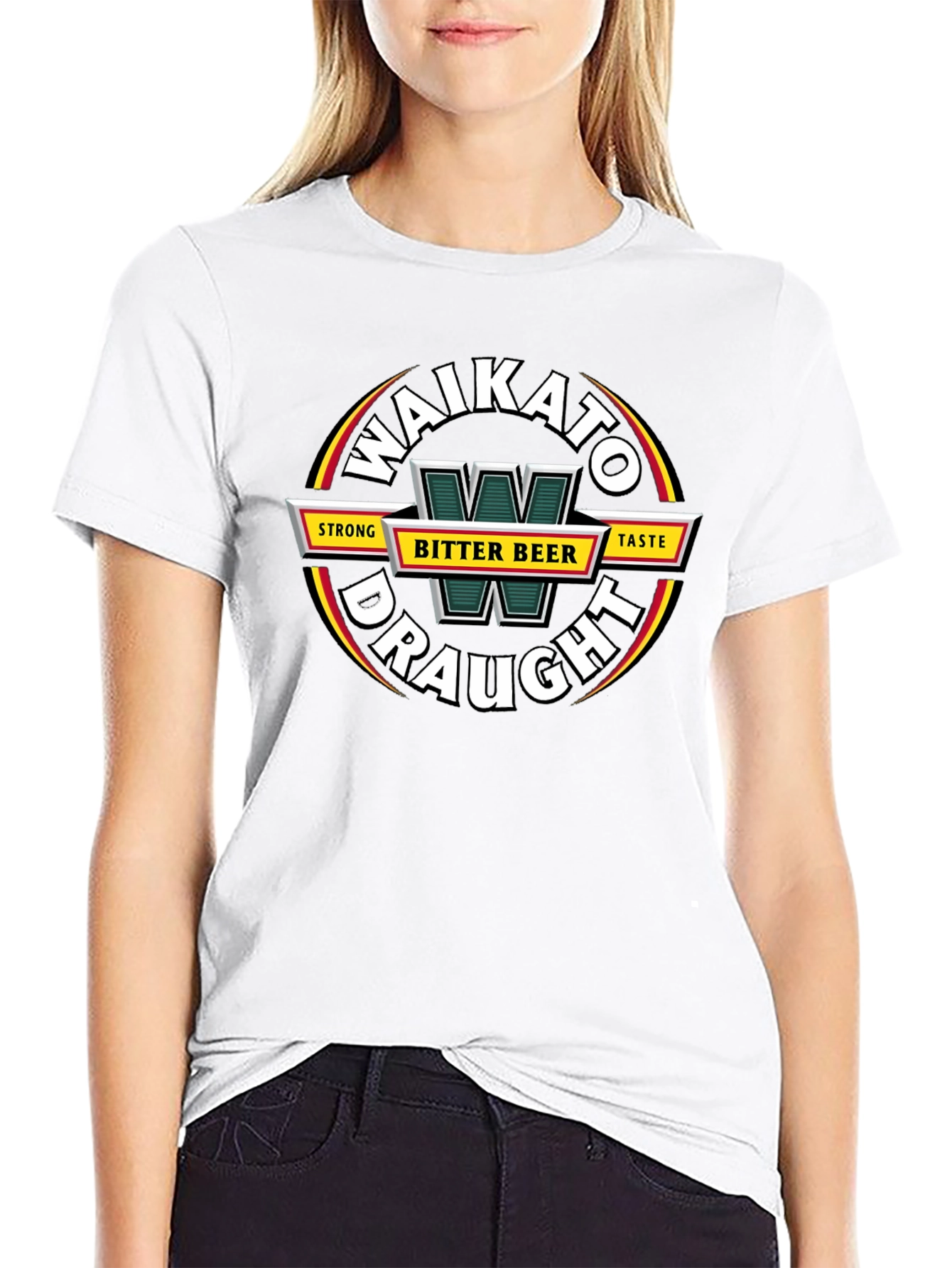 Waikato Draught Beer Black T-Shirt