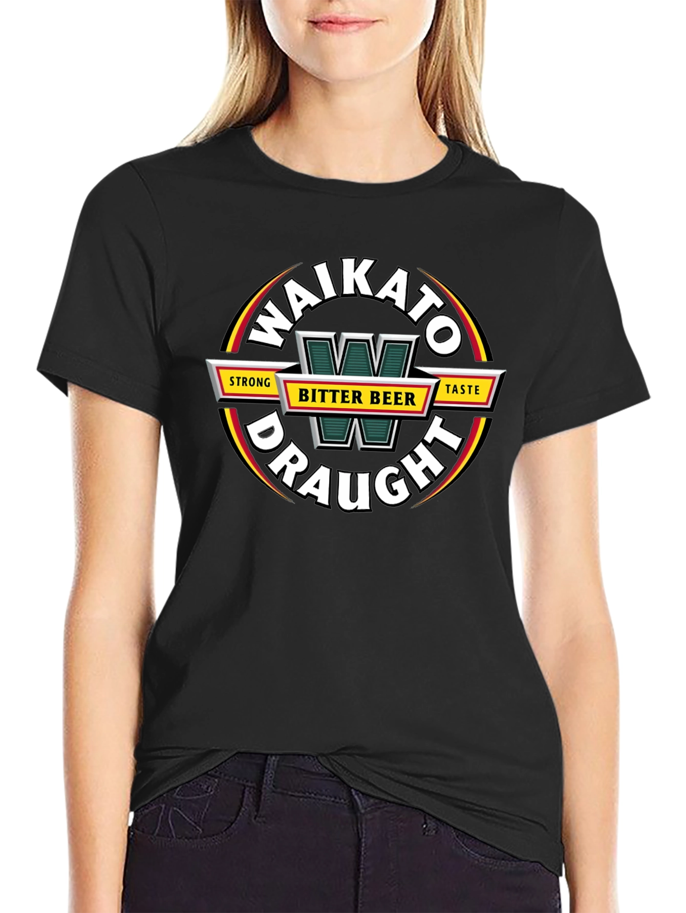 Waikato Draught Beer Black T-Shirt