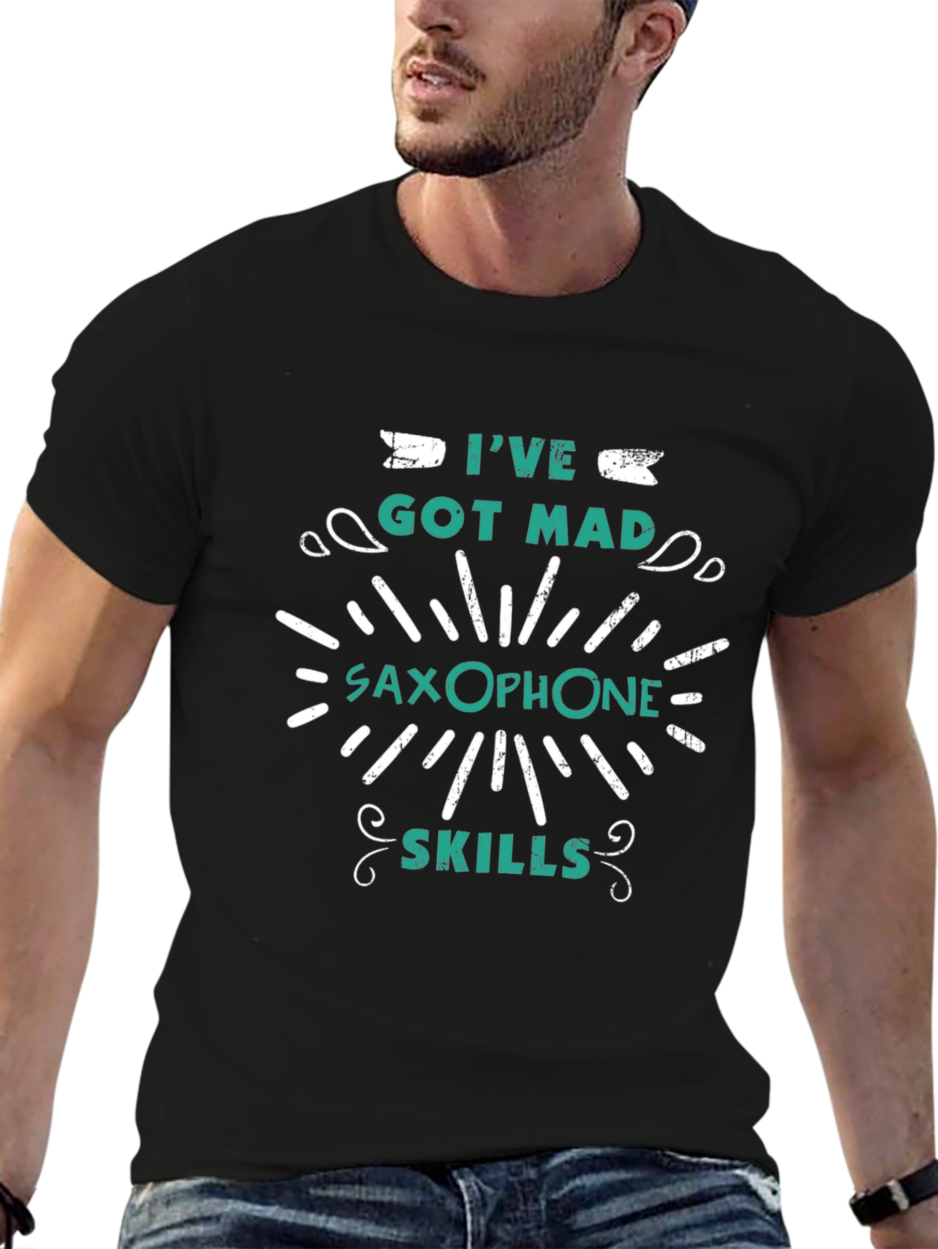 Saxophone Skills Graphic Tee - Music Lovers T-Shirt
