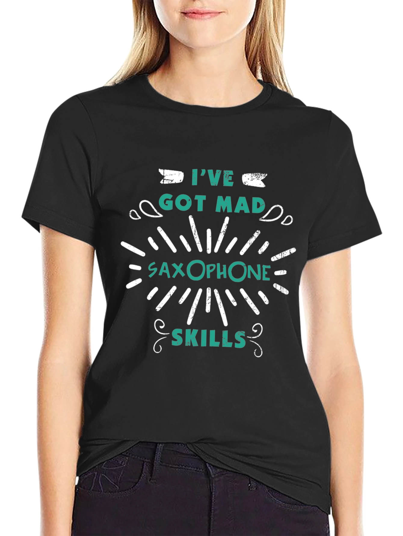 Saxophone Skills Graphic Tee - Music Lovers T-Shirt