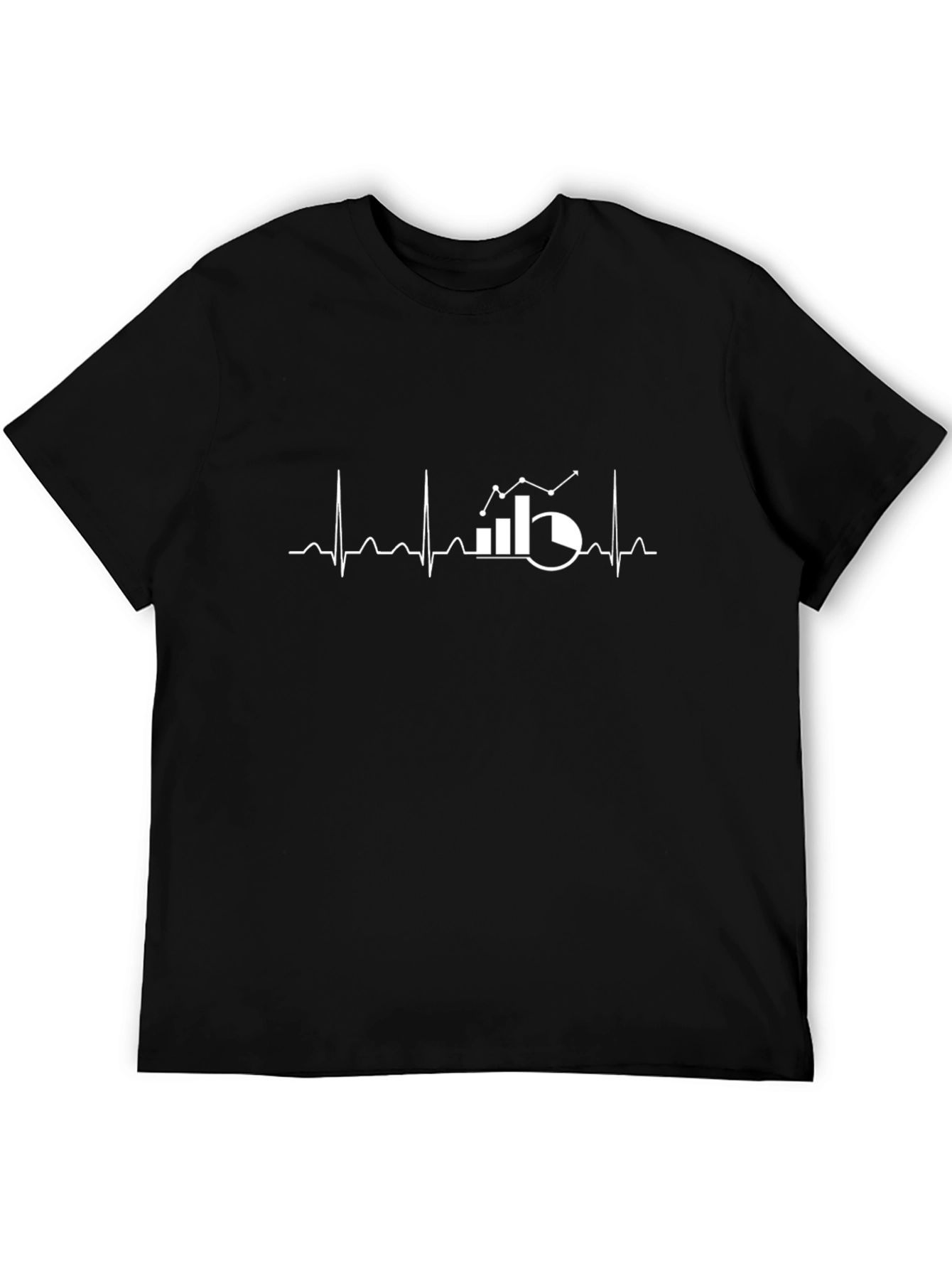 Data Analytics Heartbeat T-Shirt - Black