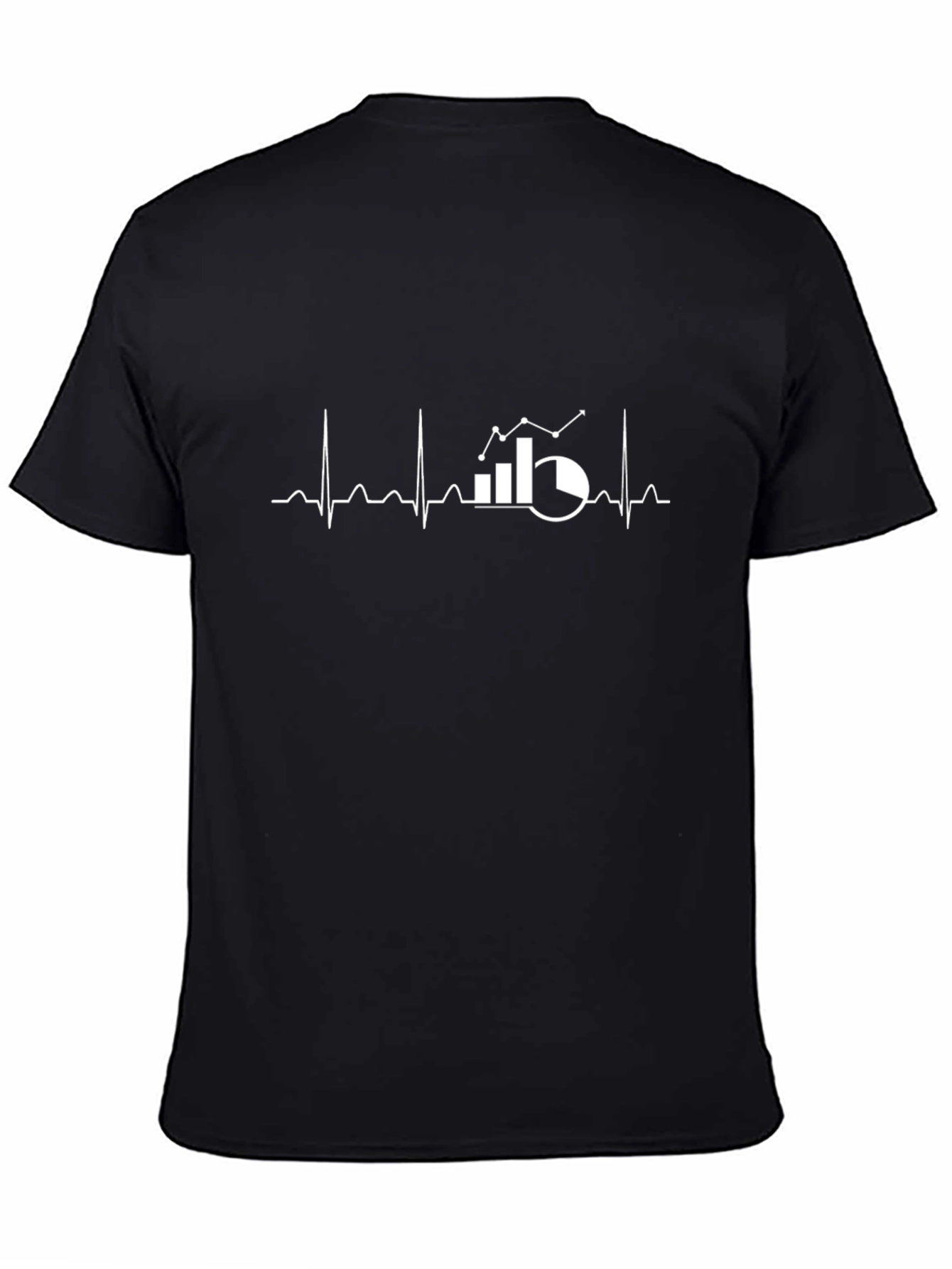 Data Analytics Heartbeat T-Shirt - Black