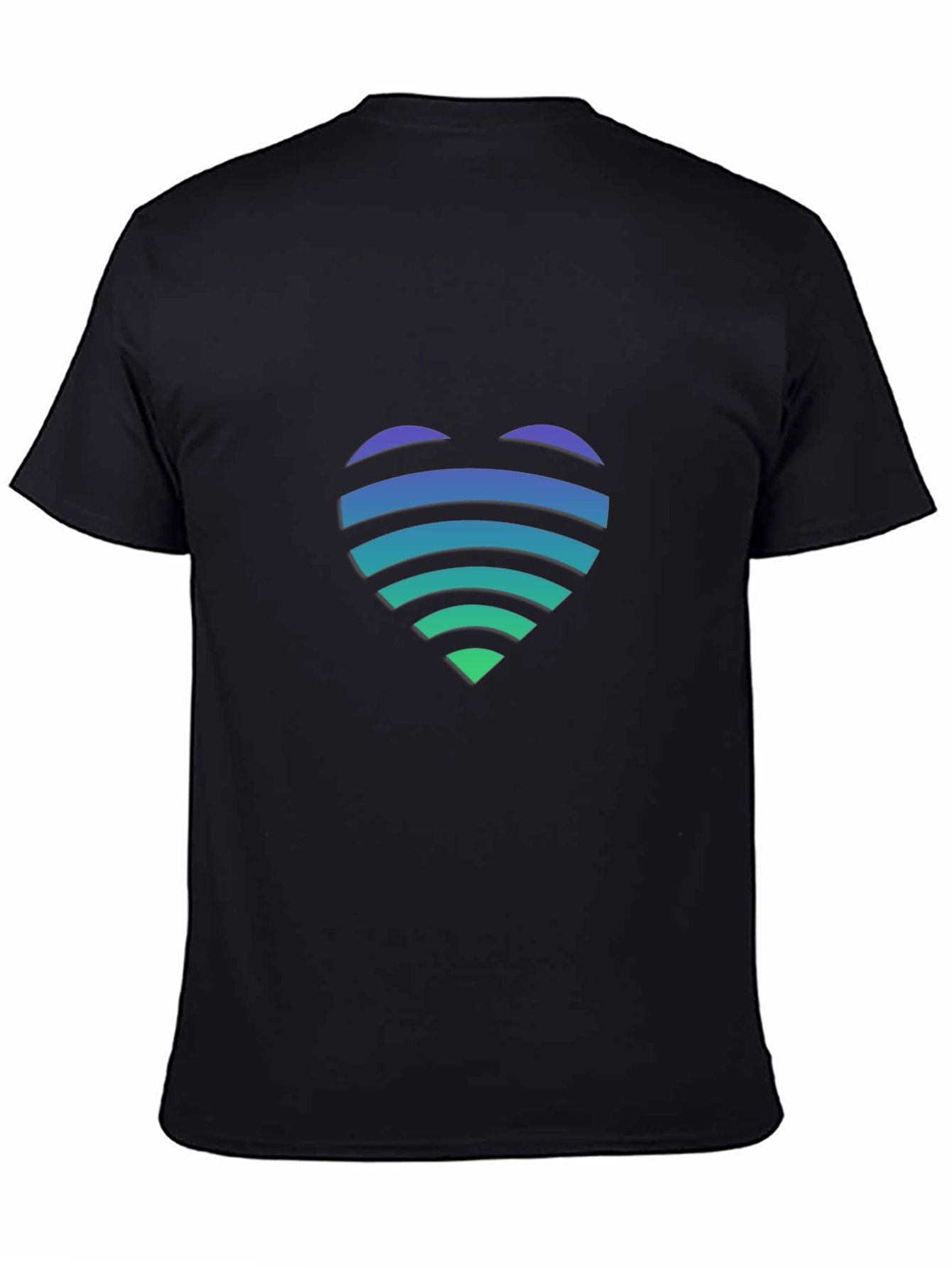 Heartbeat Graphic Black T-Shirt