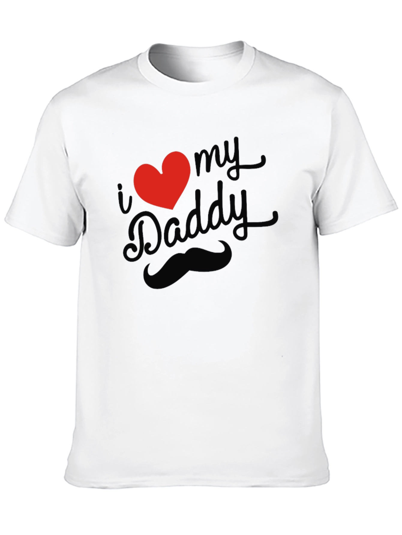 I Heart My Daddy Black T-Shirt