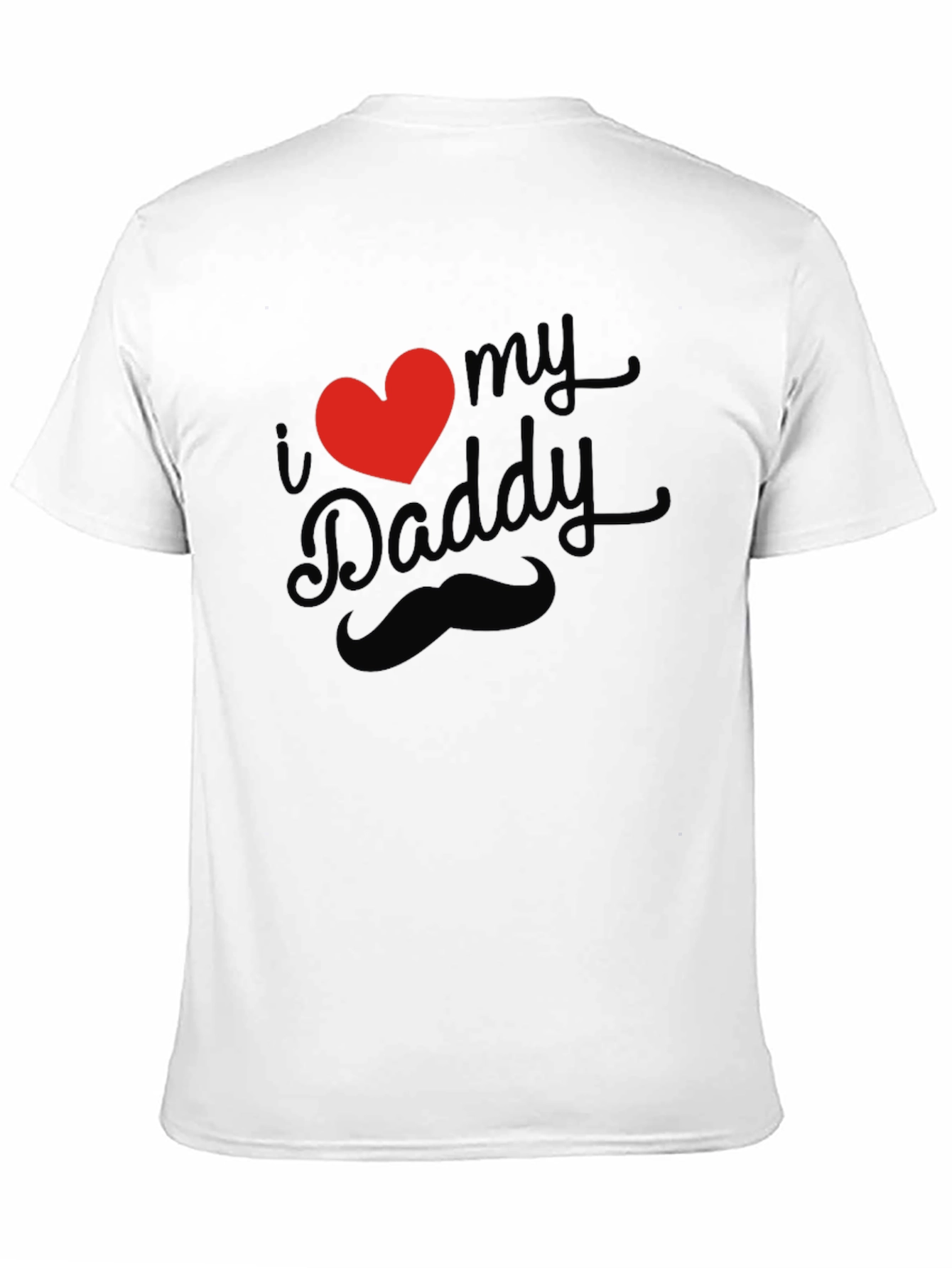 I Heart My Daddy Black T-Shirt