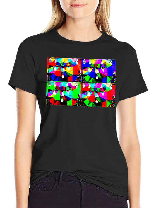Abstract Geometric Animal T-Shirt