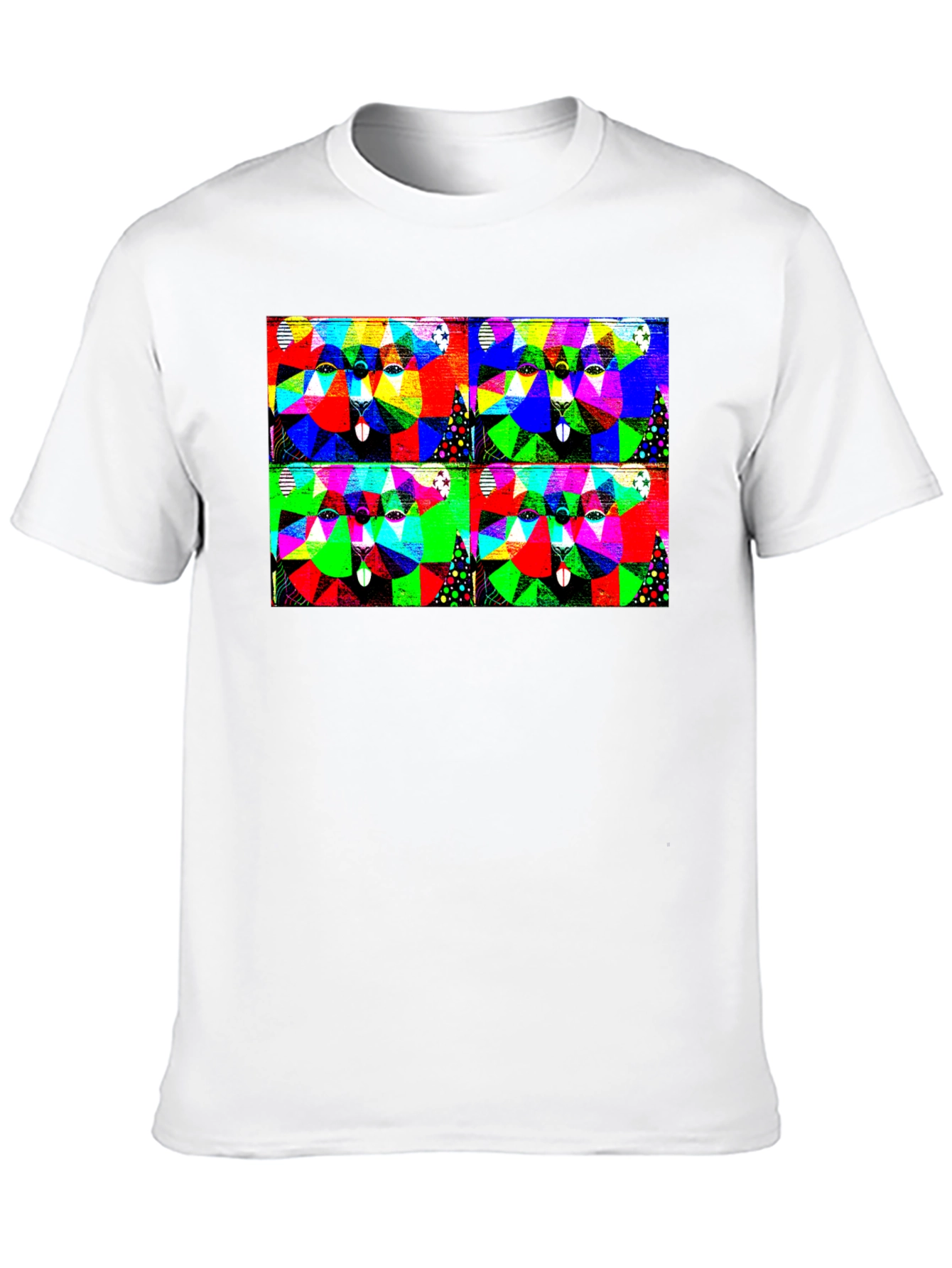 Abstract Geometric Animal T-Shirt