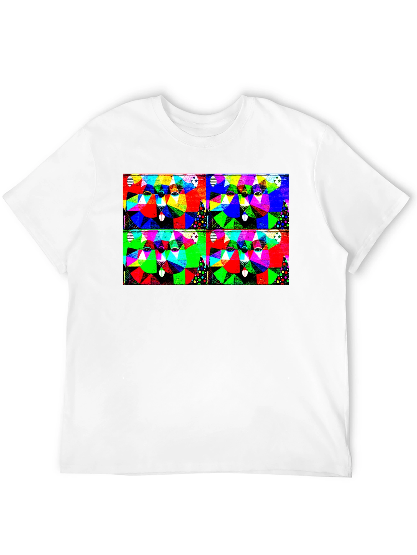 Abstract Geometric Animal T-Shirt