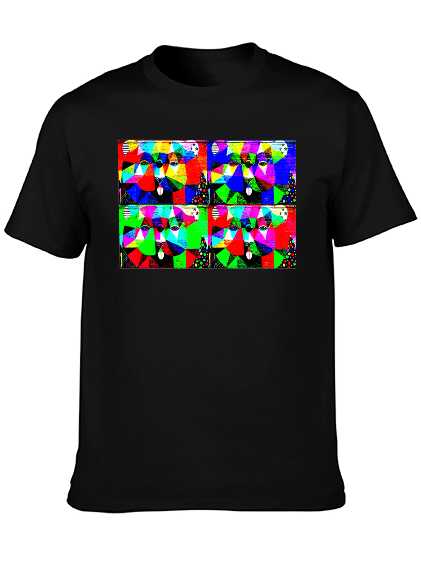Abstract Geometric Animal T-Shirt