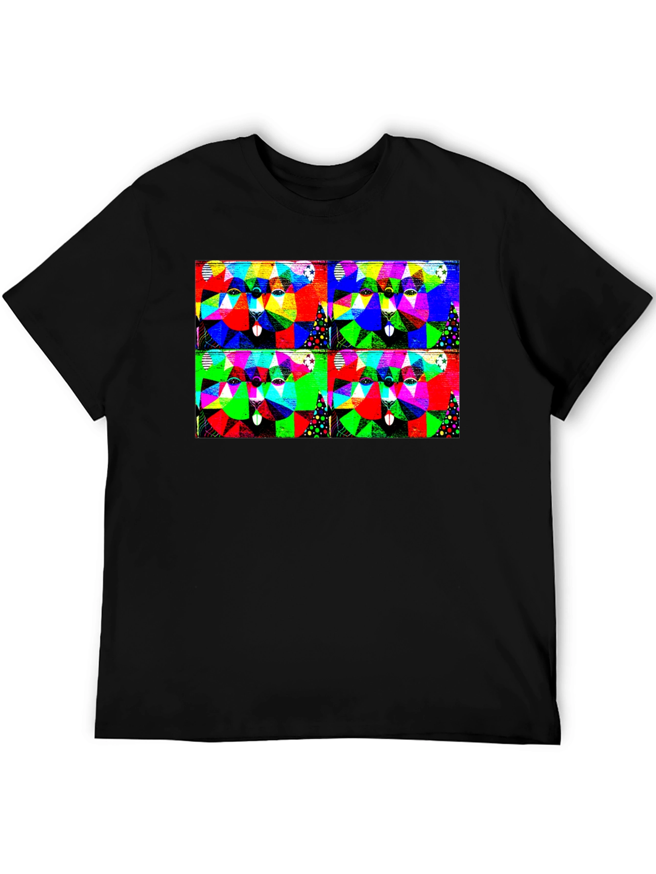 Abstract Geometric Animal T-Shirt
