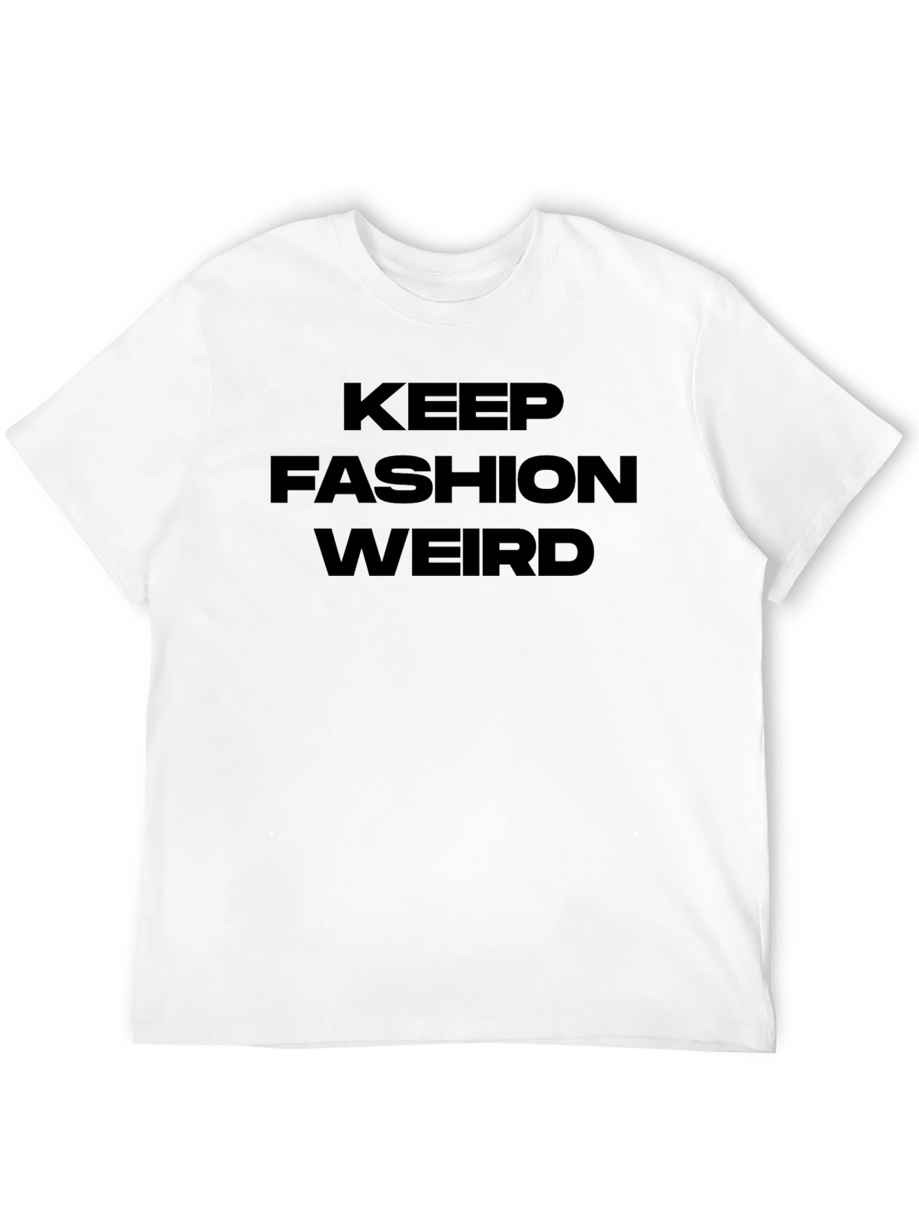 Keep Fashion Weird Black Graphic Tee