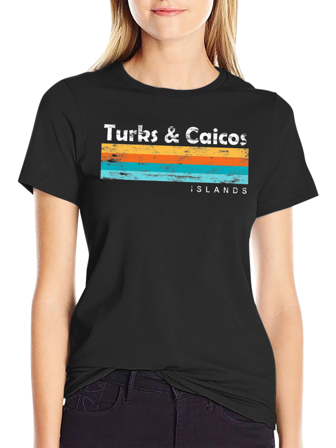 Turks & Caicos Islands Graphic Tee - Black