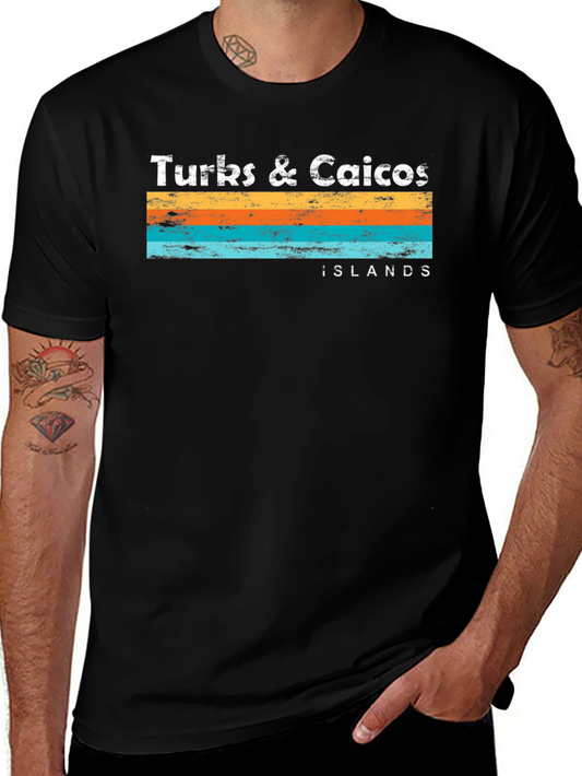 Turks & Caicos Islands Graphic Tee - Black