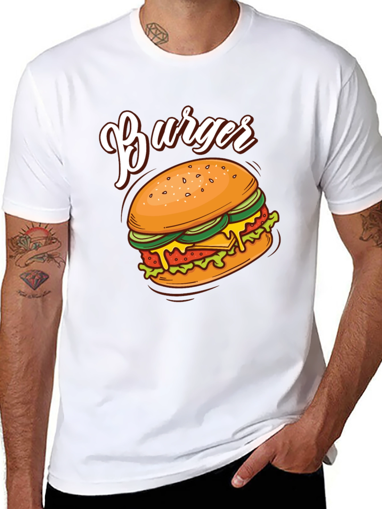 Burger Graphic T-Shirt - Foodie Fashion