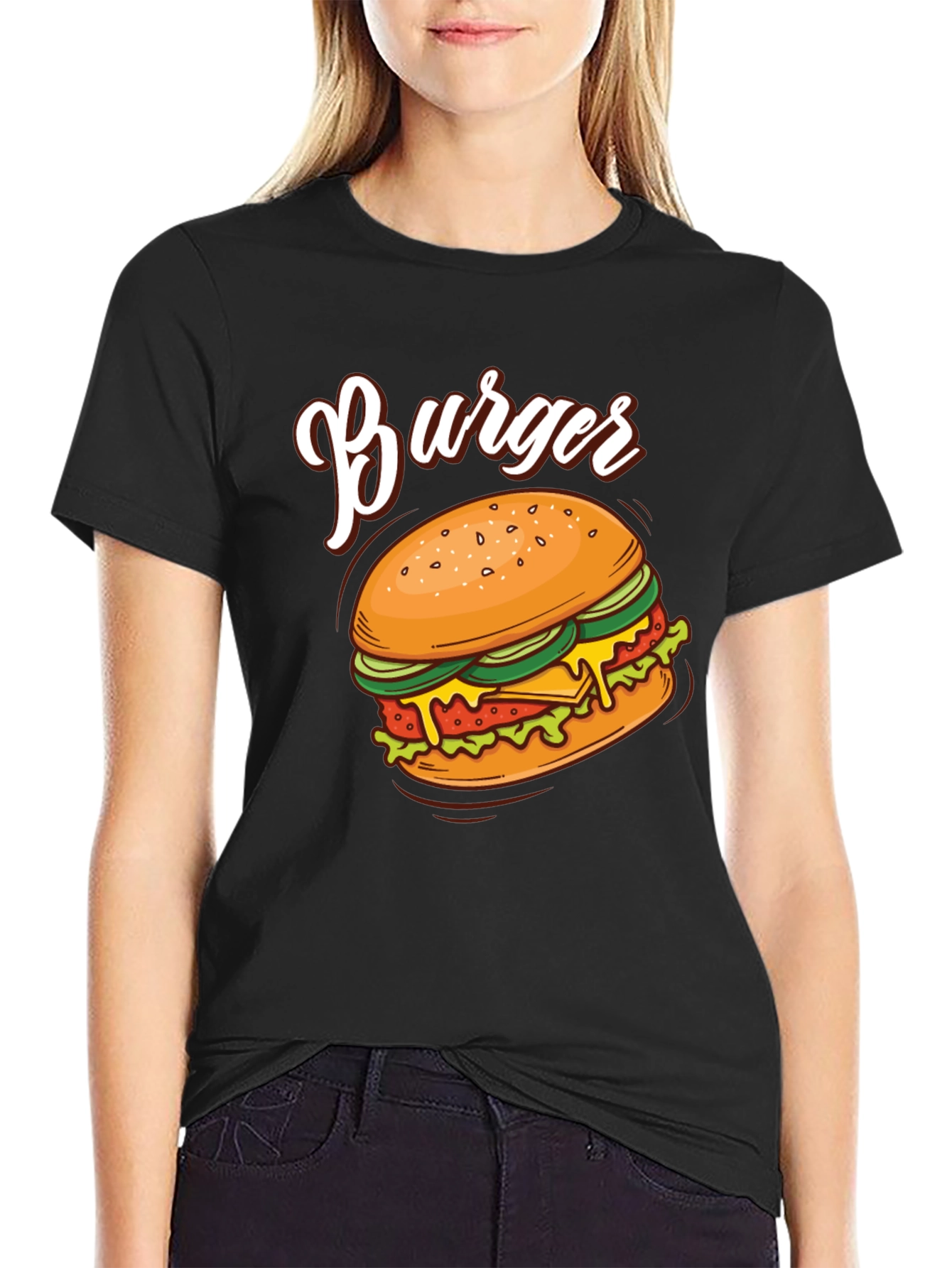 Burger Graphic T-Shirt - Foodie Fashion