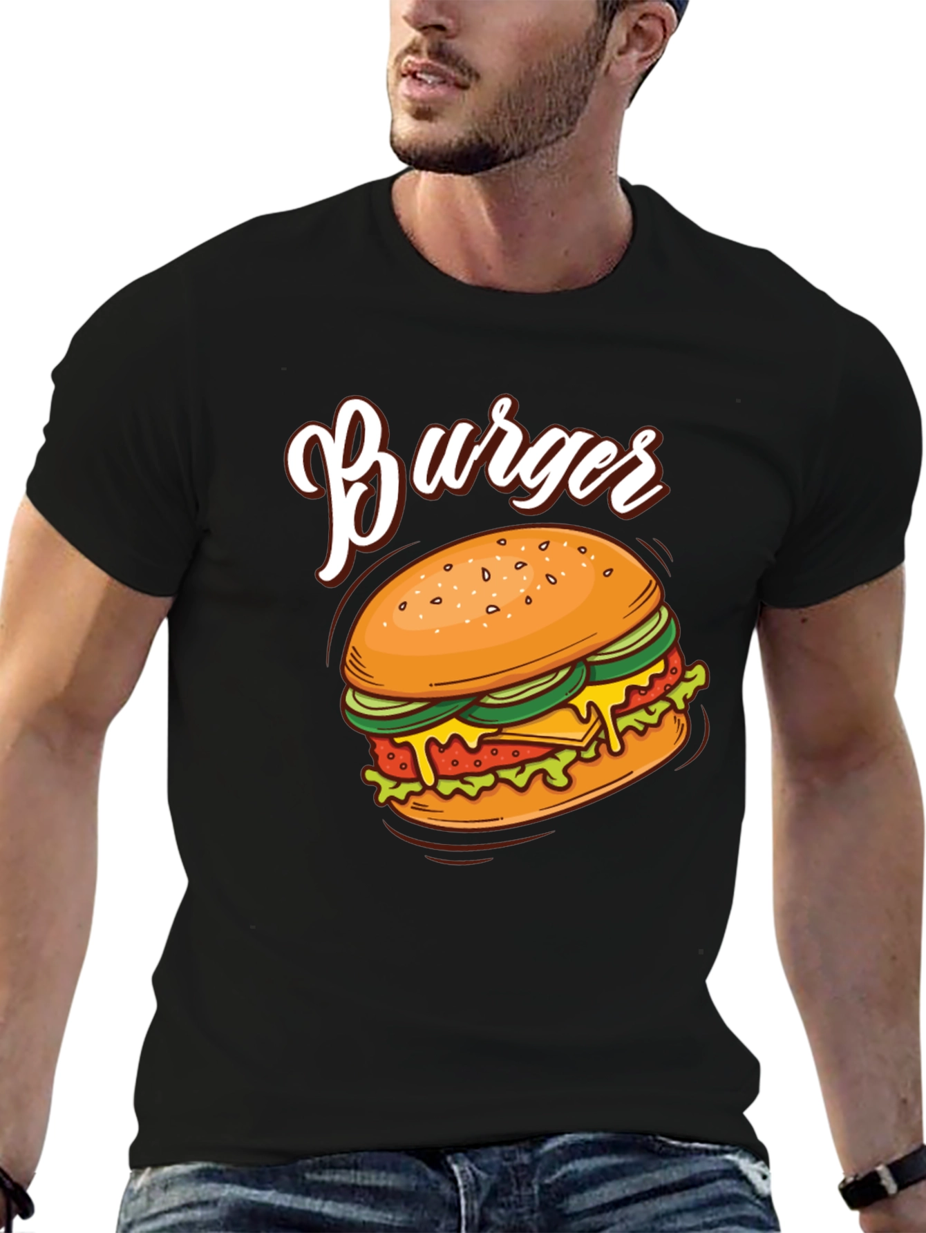 Burger Graphic T-Shirt - Foodie Fashion