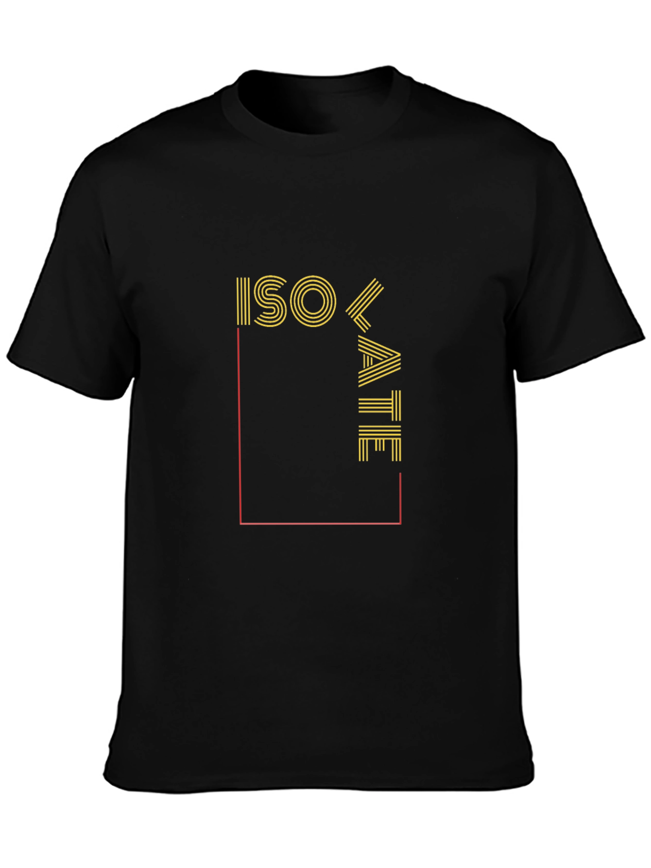 Isolate Graphic Print Black Tee