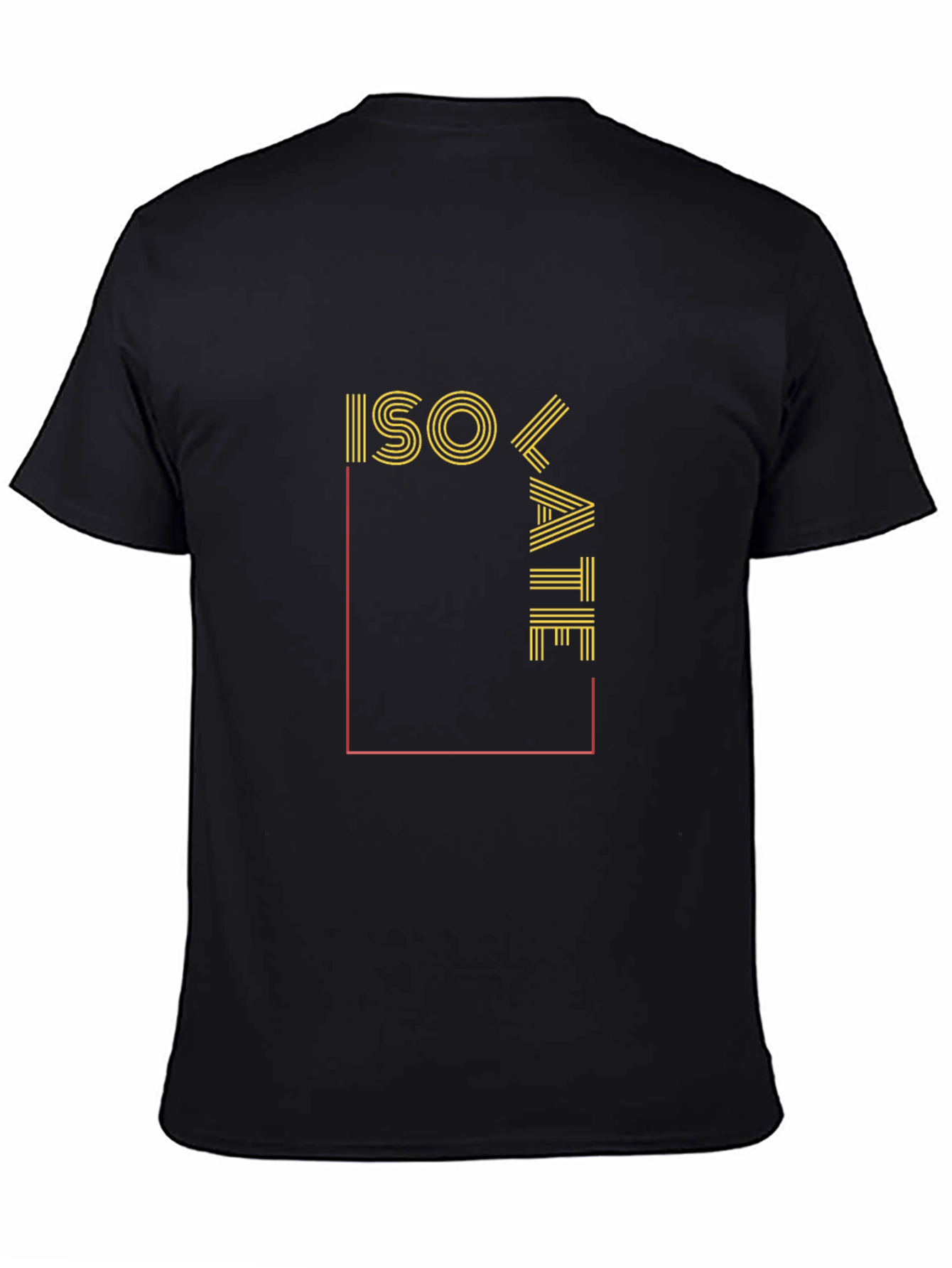 Isolate Graphic Print Black Tee