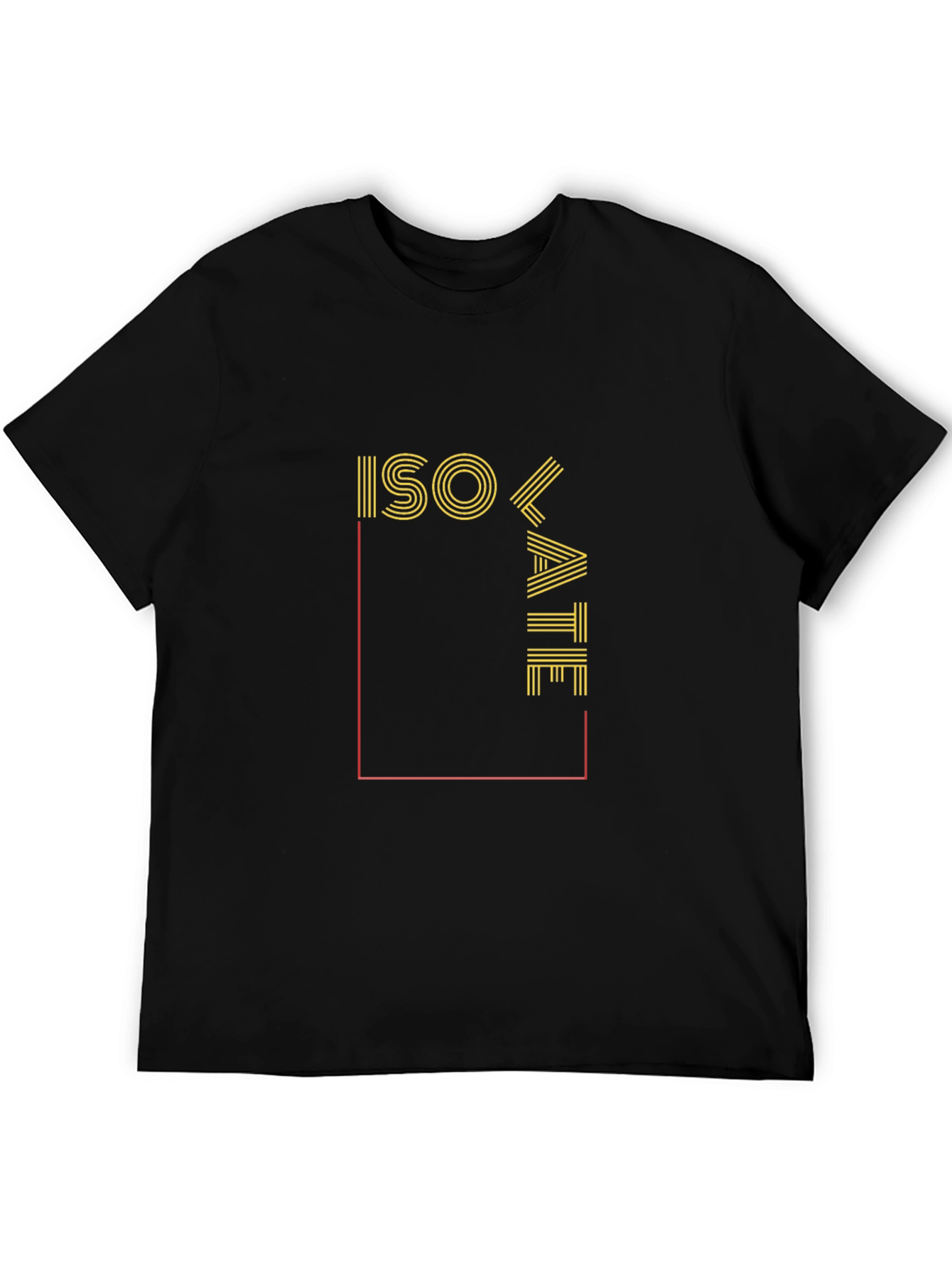 Isolate Graphic Print Black Tee