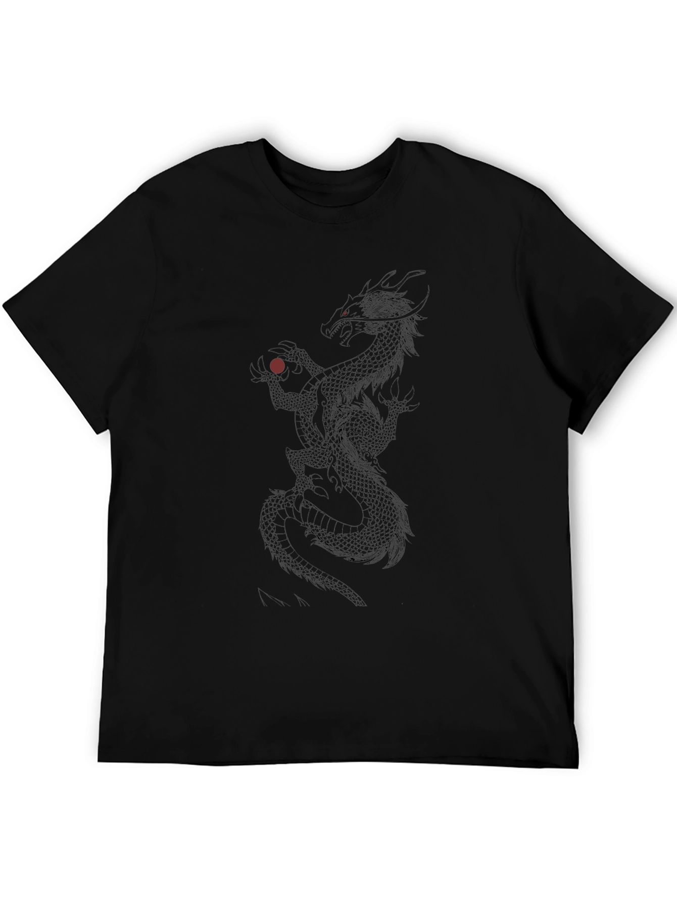 Dragon Graphic Black T-Shirt - Unique Design