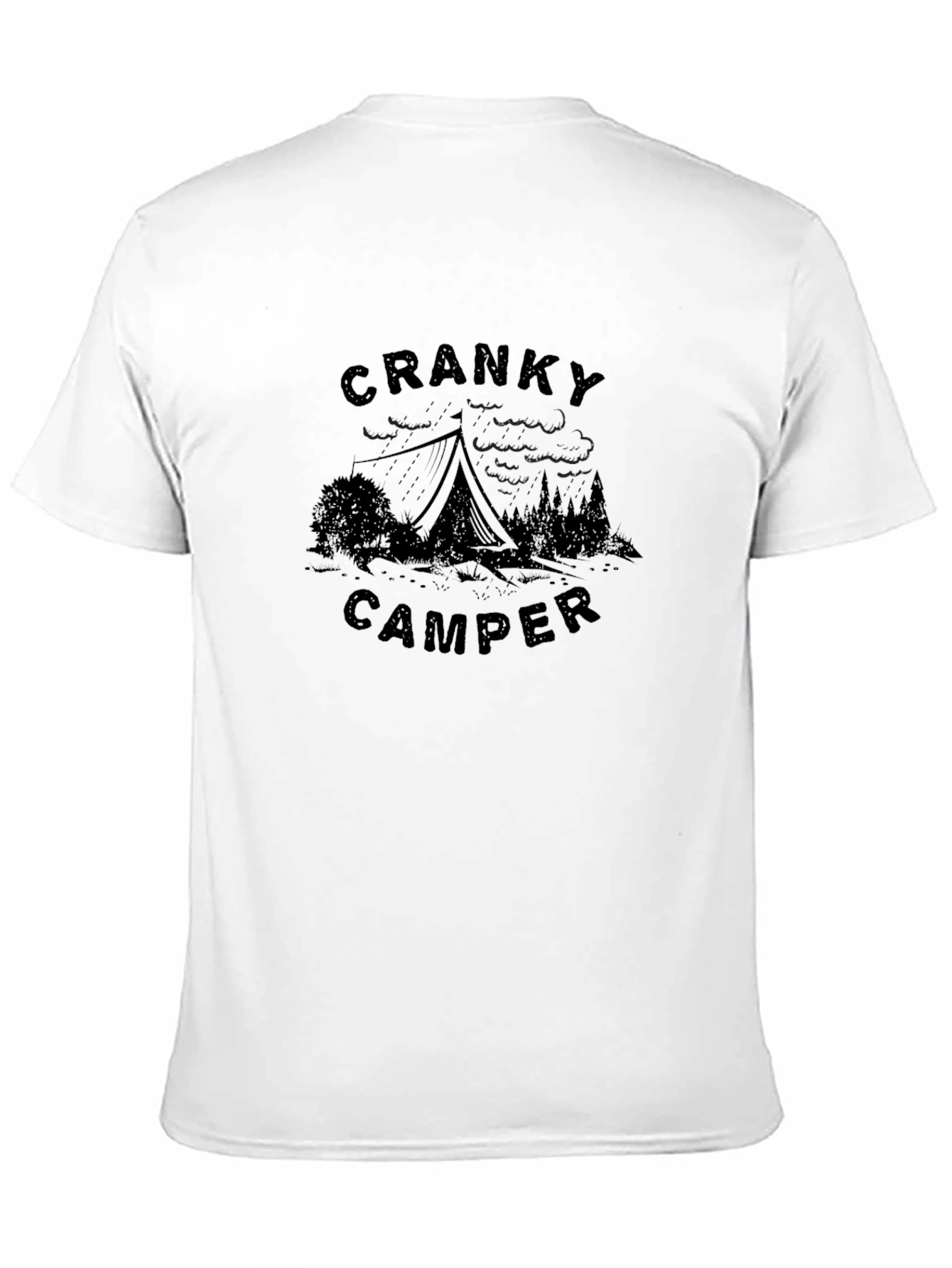 Cranky Camper Graphic T-Shirt - Black