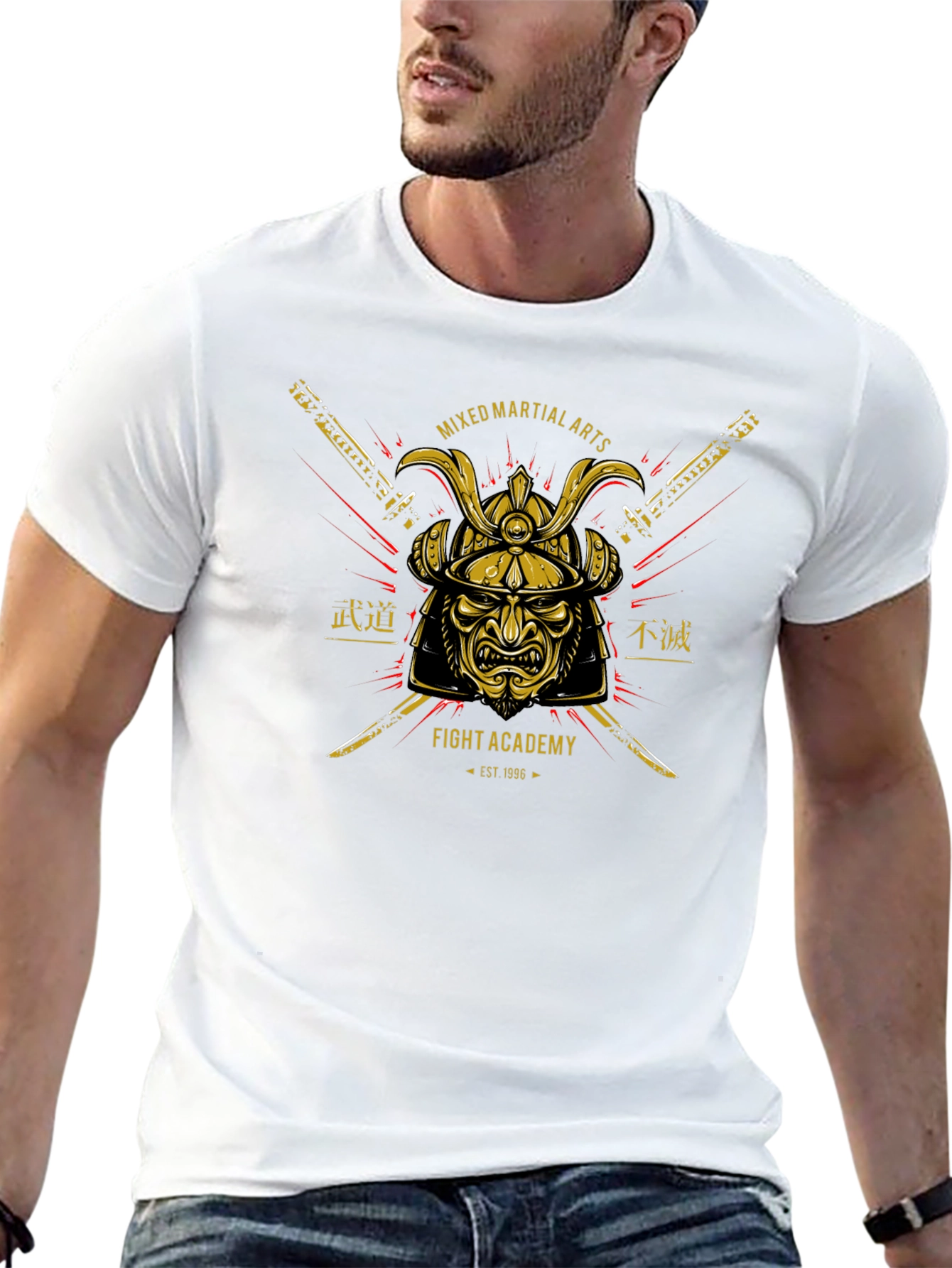 Martial Arts Samurai Graphic T-Shirt