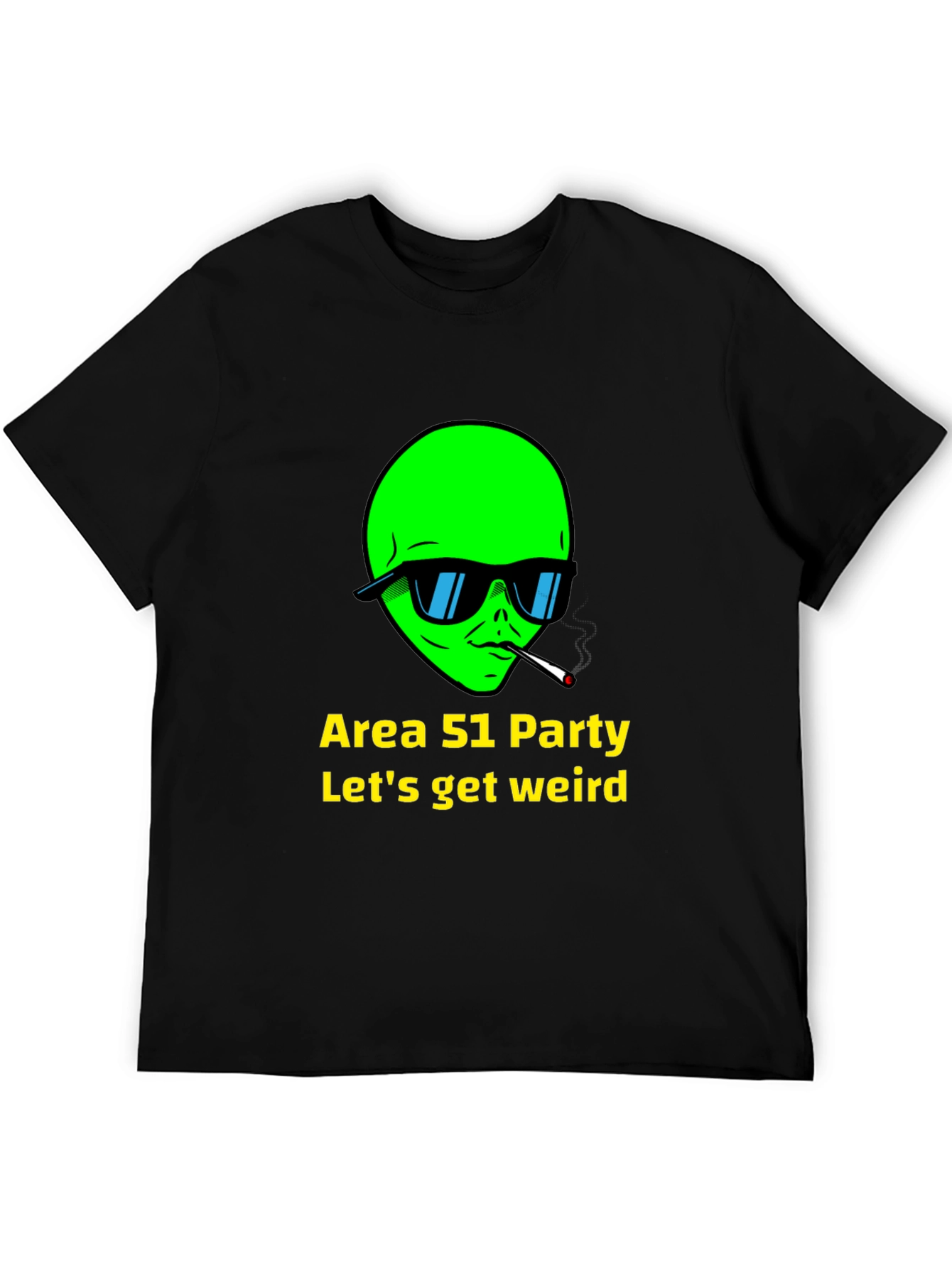 Area 51 Party Alien T-Shirt - Lets Get Weird!