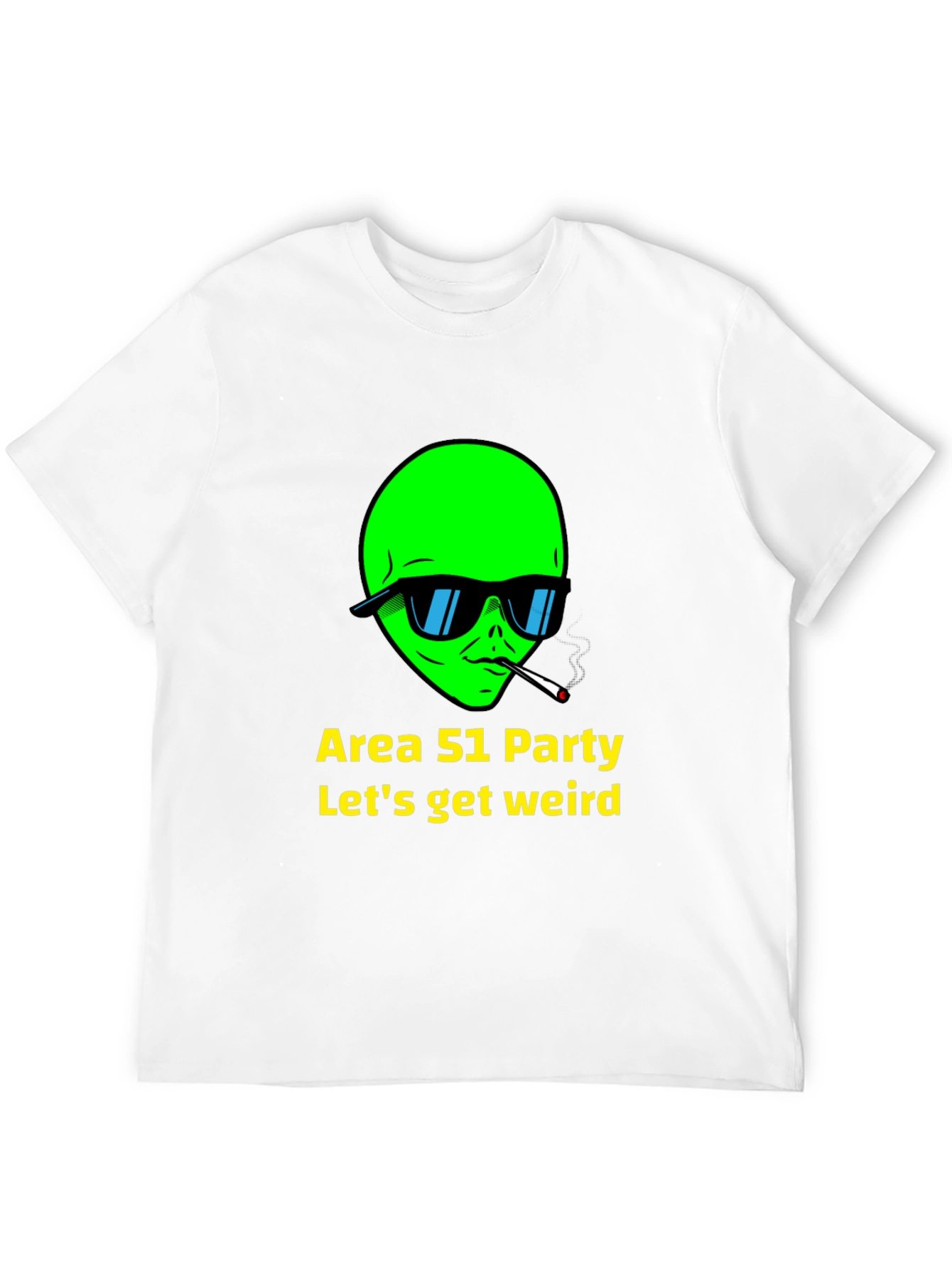 Area 51 Party Alien T-Shirt - Lets Get Weird!