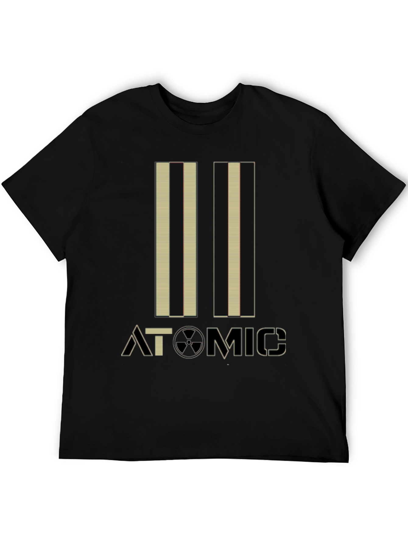 Atomic Graphic Print Black Tee