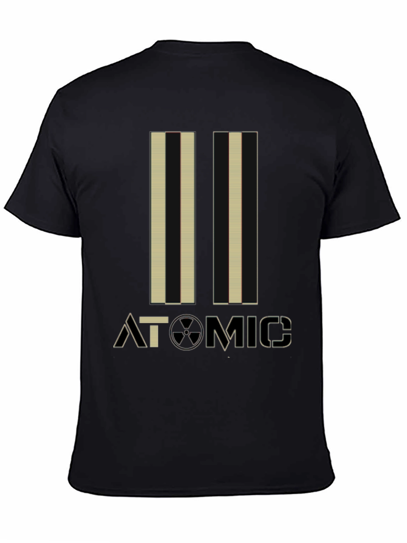 Atomic Graphic Print Black Tee
