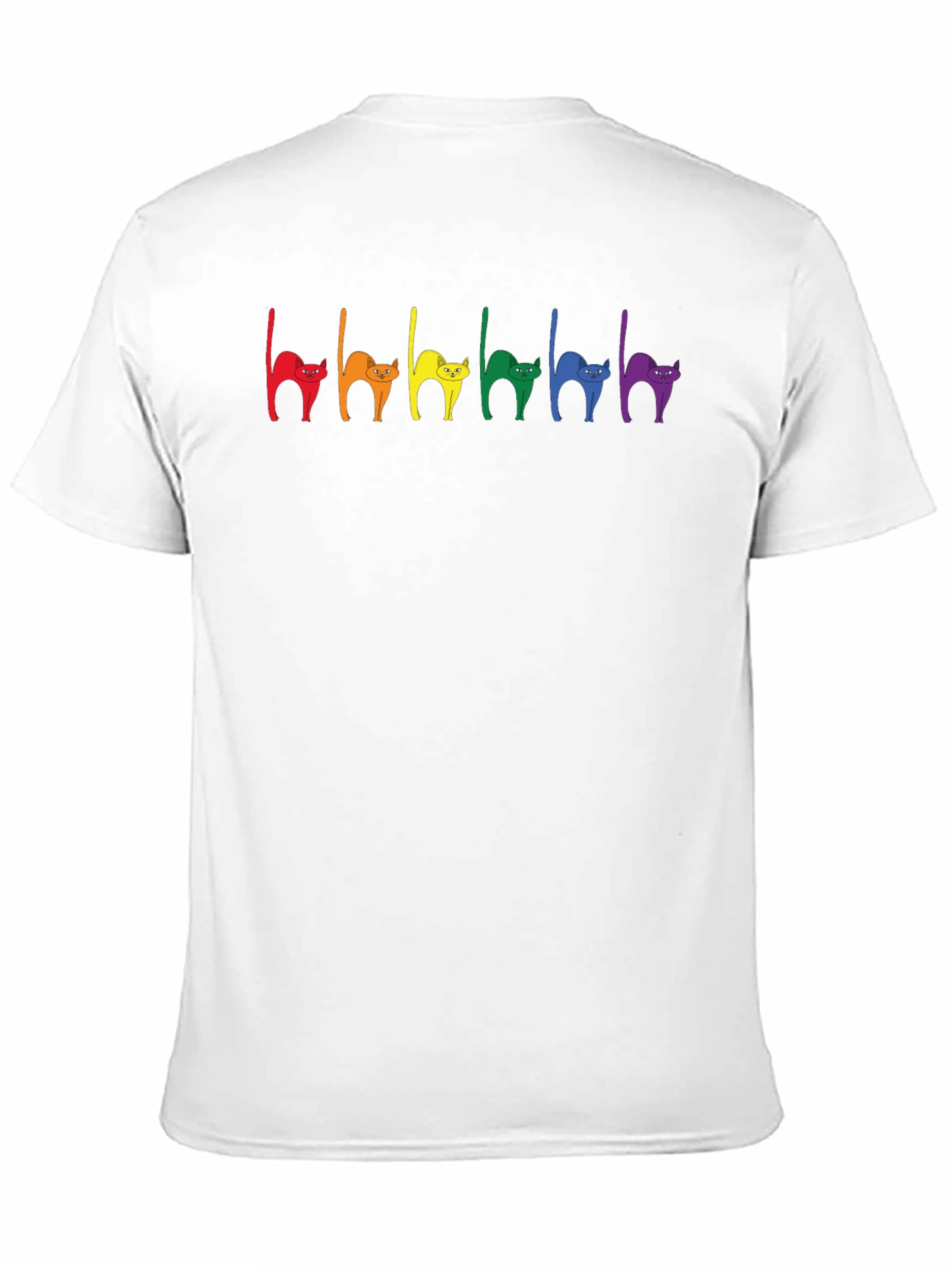 Rainbow Cat Pride T-Shirt - Black