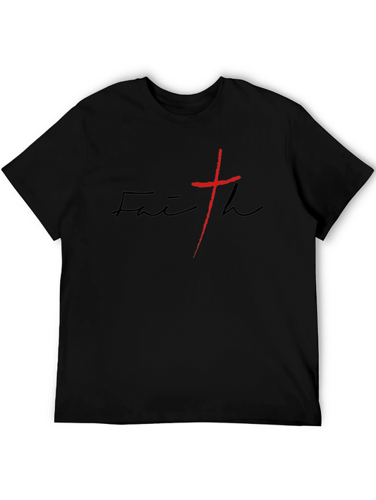 Faith Cross Graphic T-Shirt - Christian Apparel
