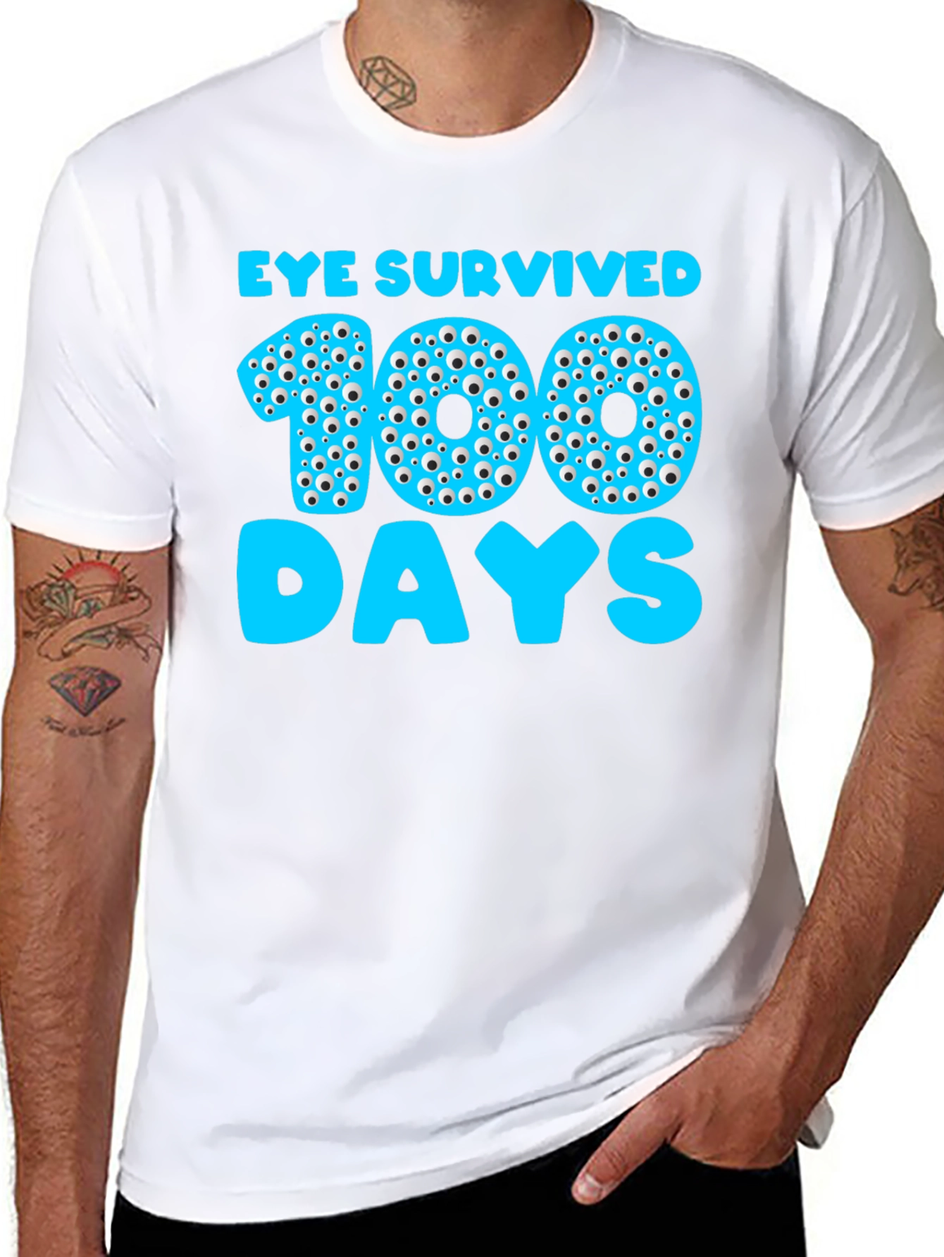 Eye Survived 100 Days T-Shirt