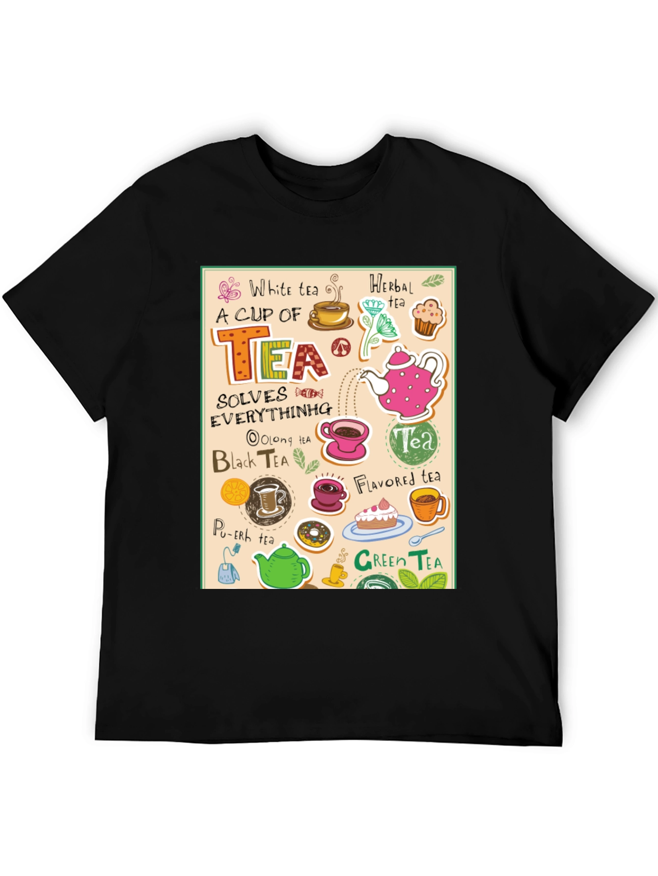 Tea Lovers Graphic T-Shirt