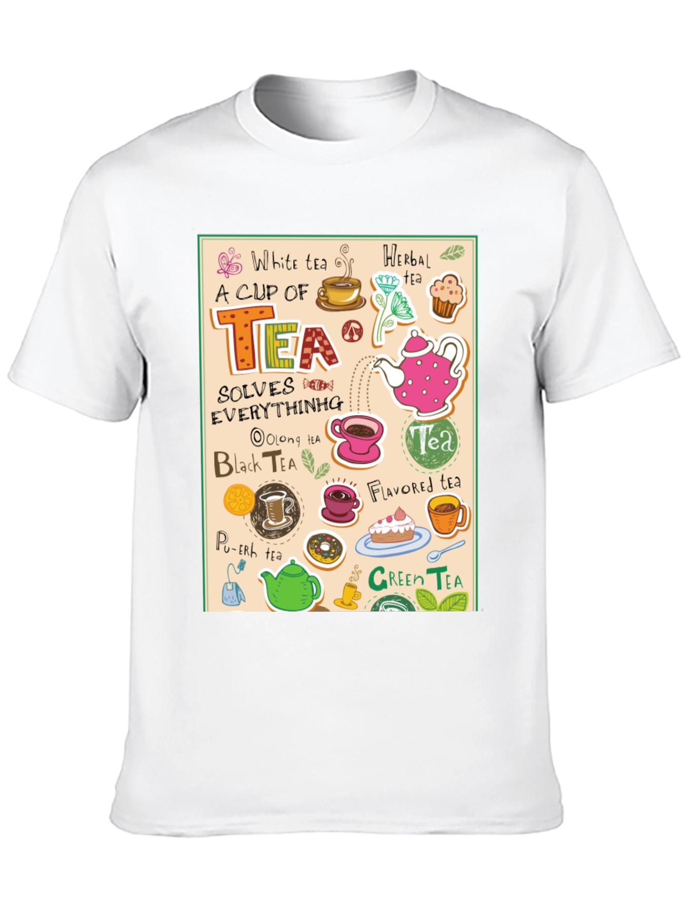 Tea Lovers Graphic T-Shirt