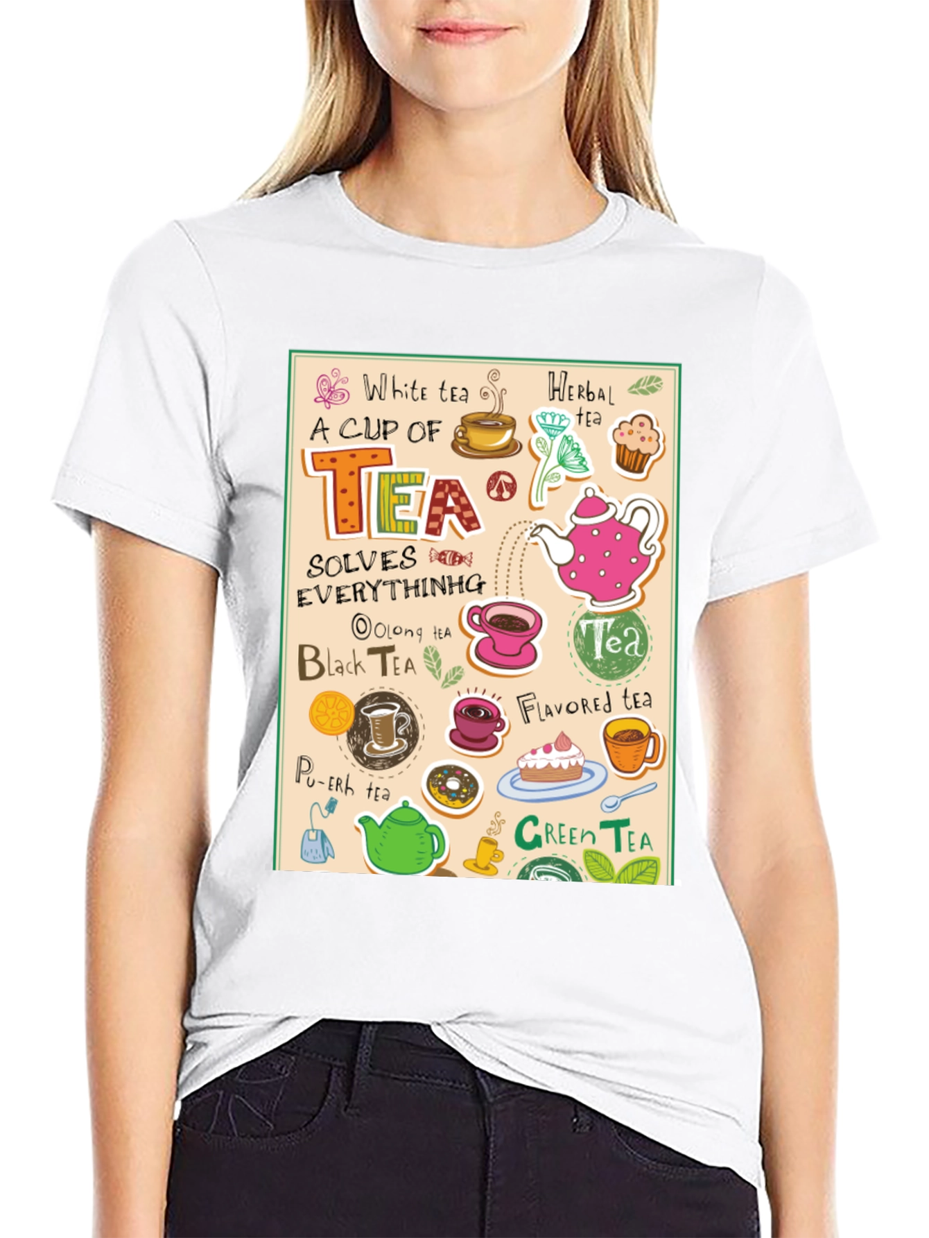 Tea Lovers Graphic T-Shirt