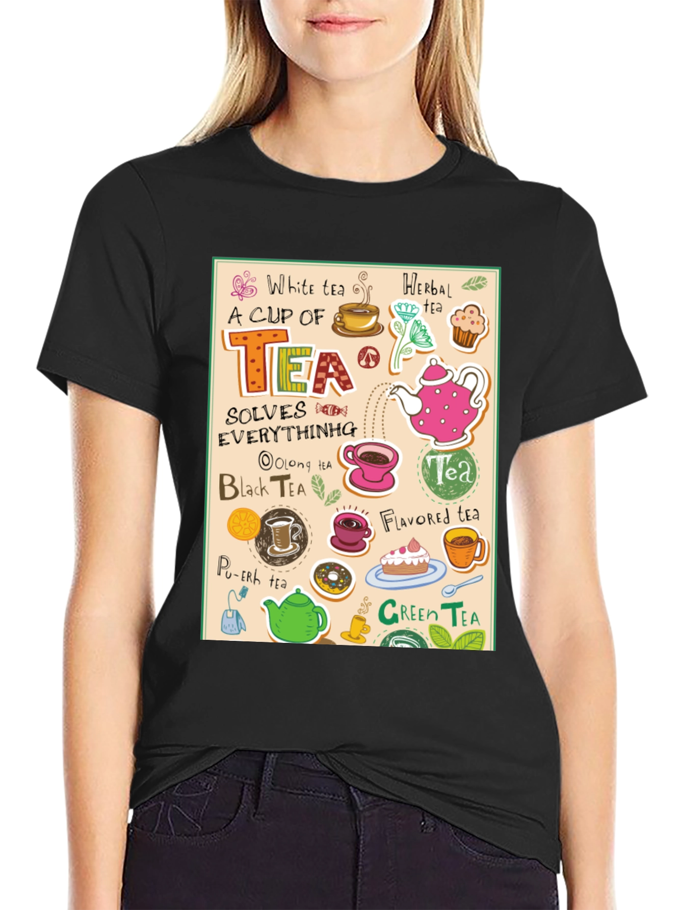 Tea Lovers Graphic T-Shirt