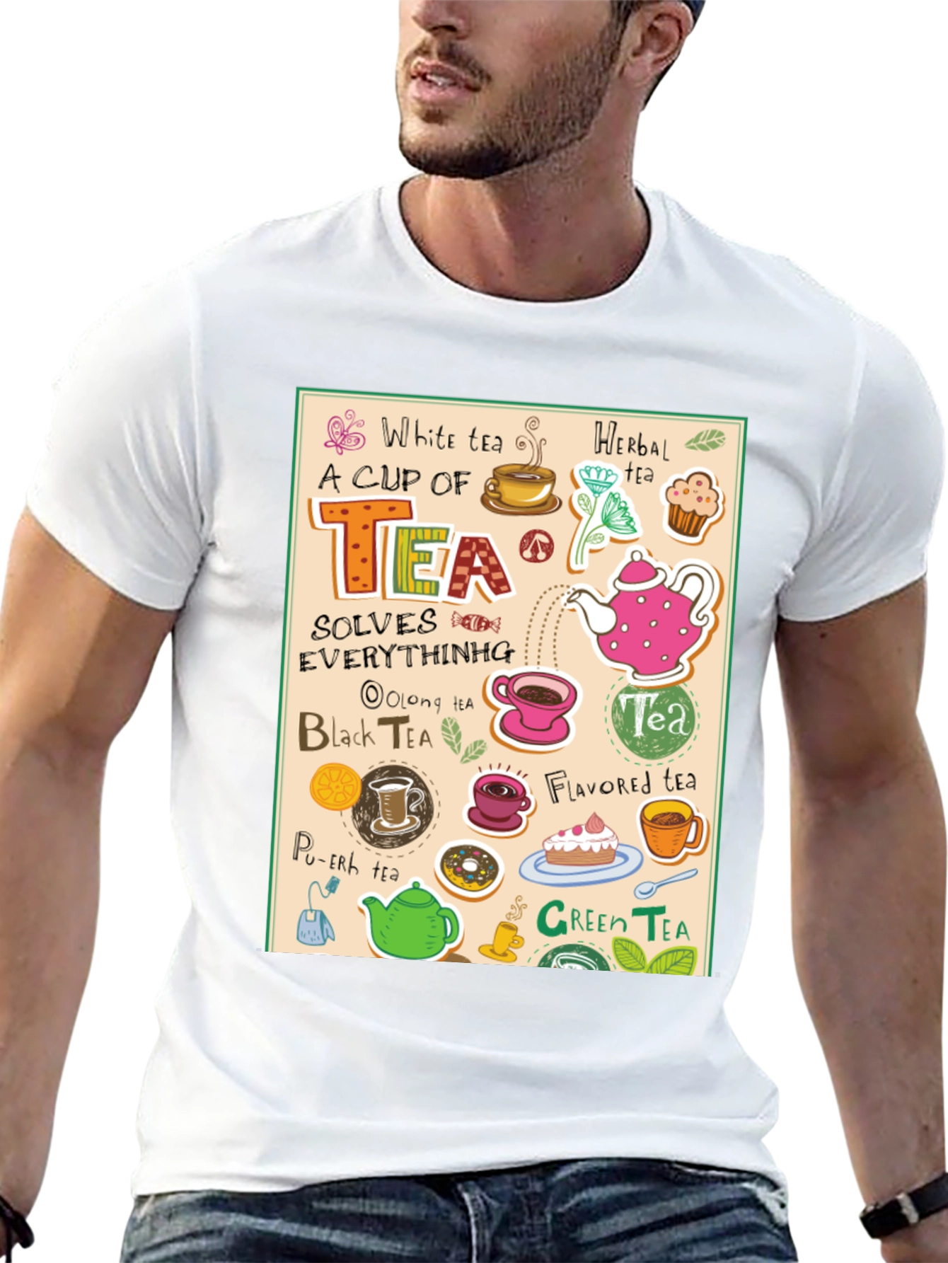 Tea Lovers Graphic T-Shirt