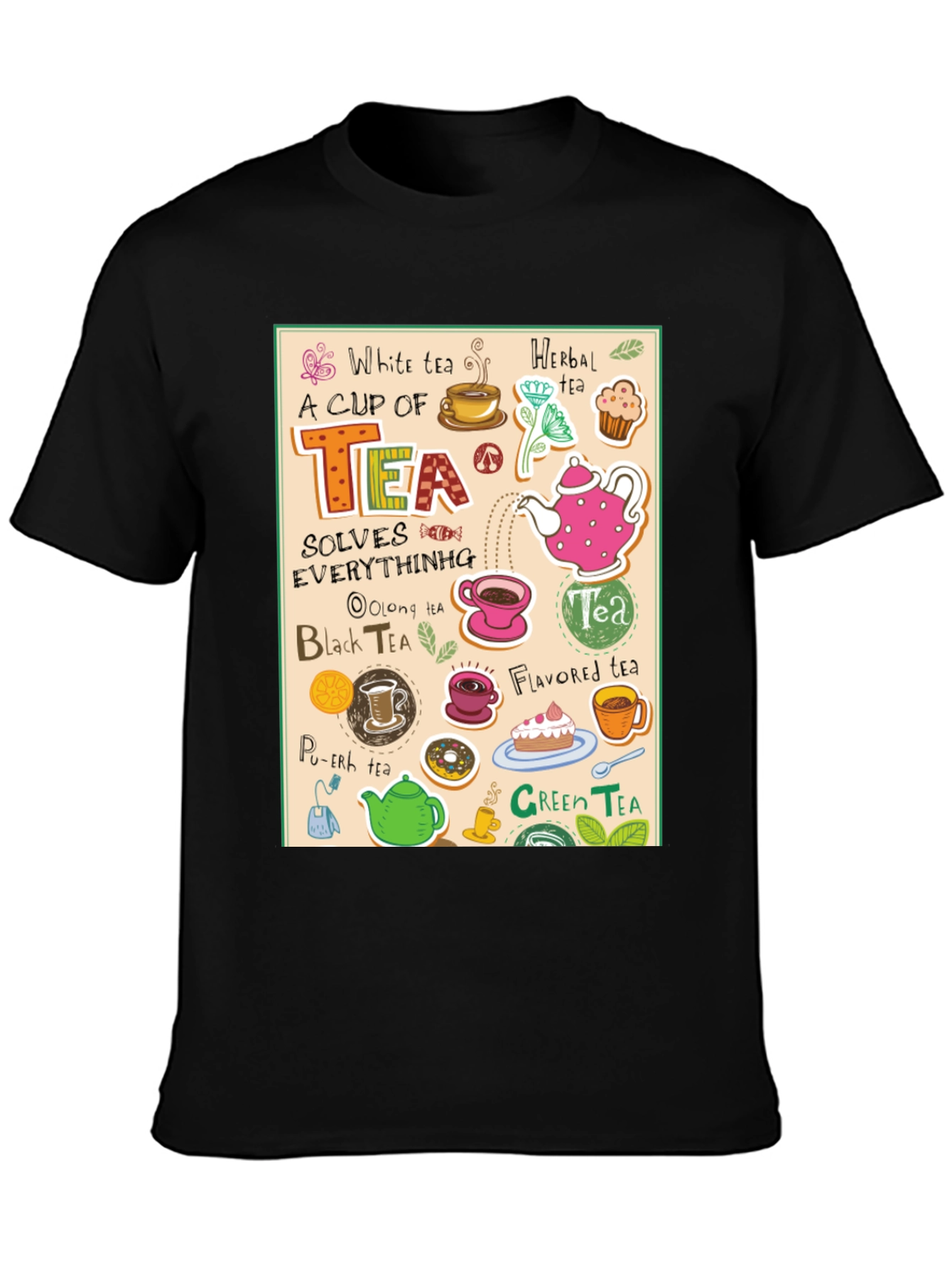 Tea Lovers Graphic T-Shirt