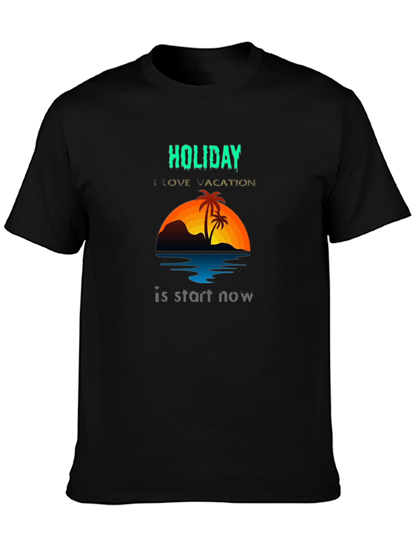 Holiday Vacation Graphic Tee - Tropical Beach
