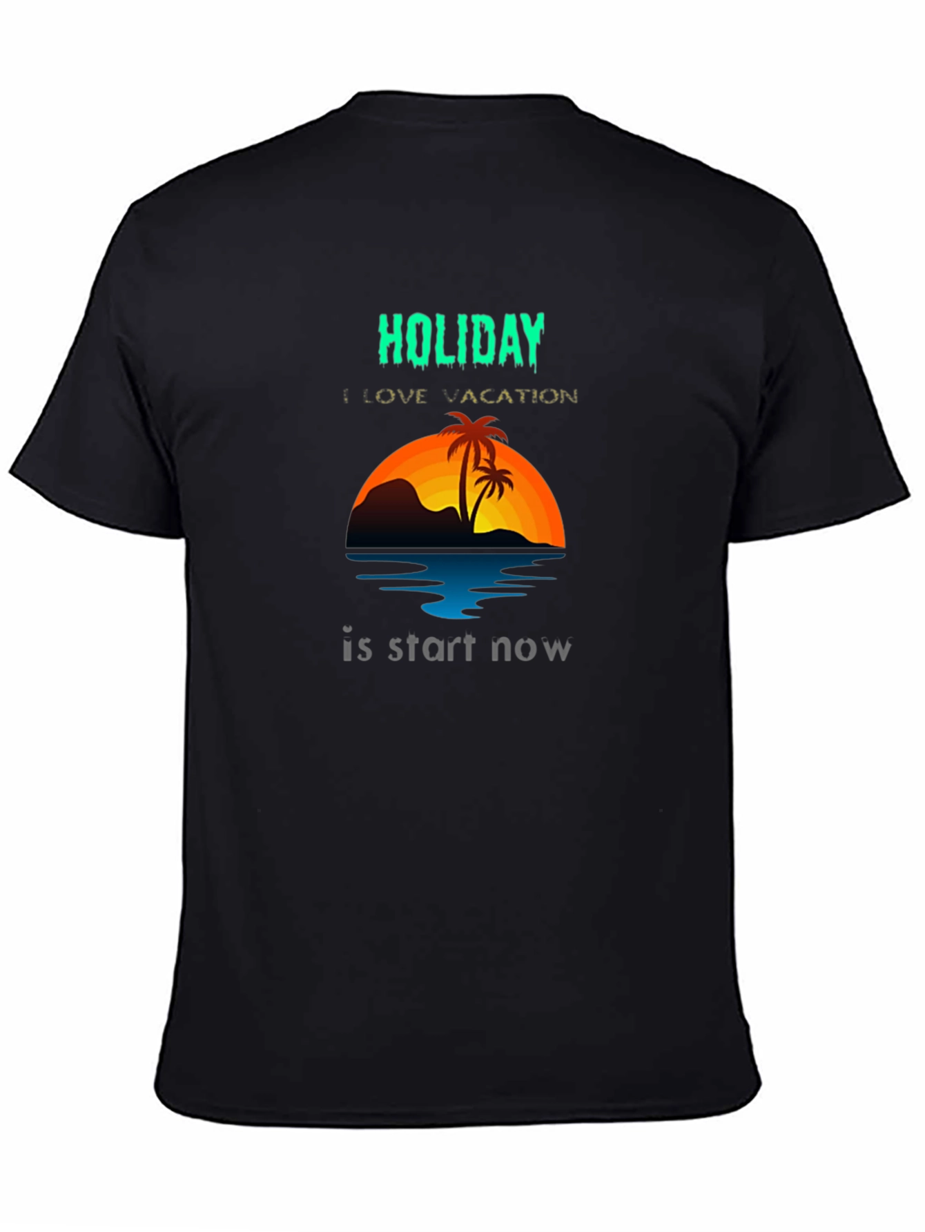 Holiday Vacation Graphic Tee - Tropical Beach