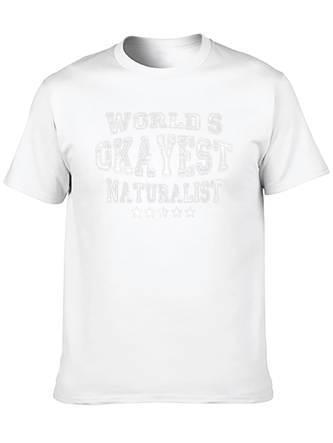 Worlds Okayest Naturalist Black Cotton T-Shirt
