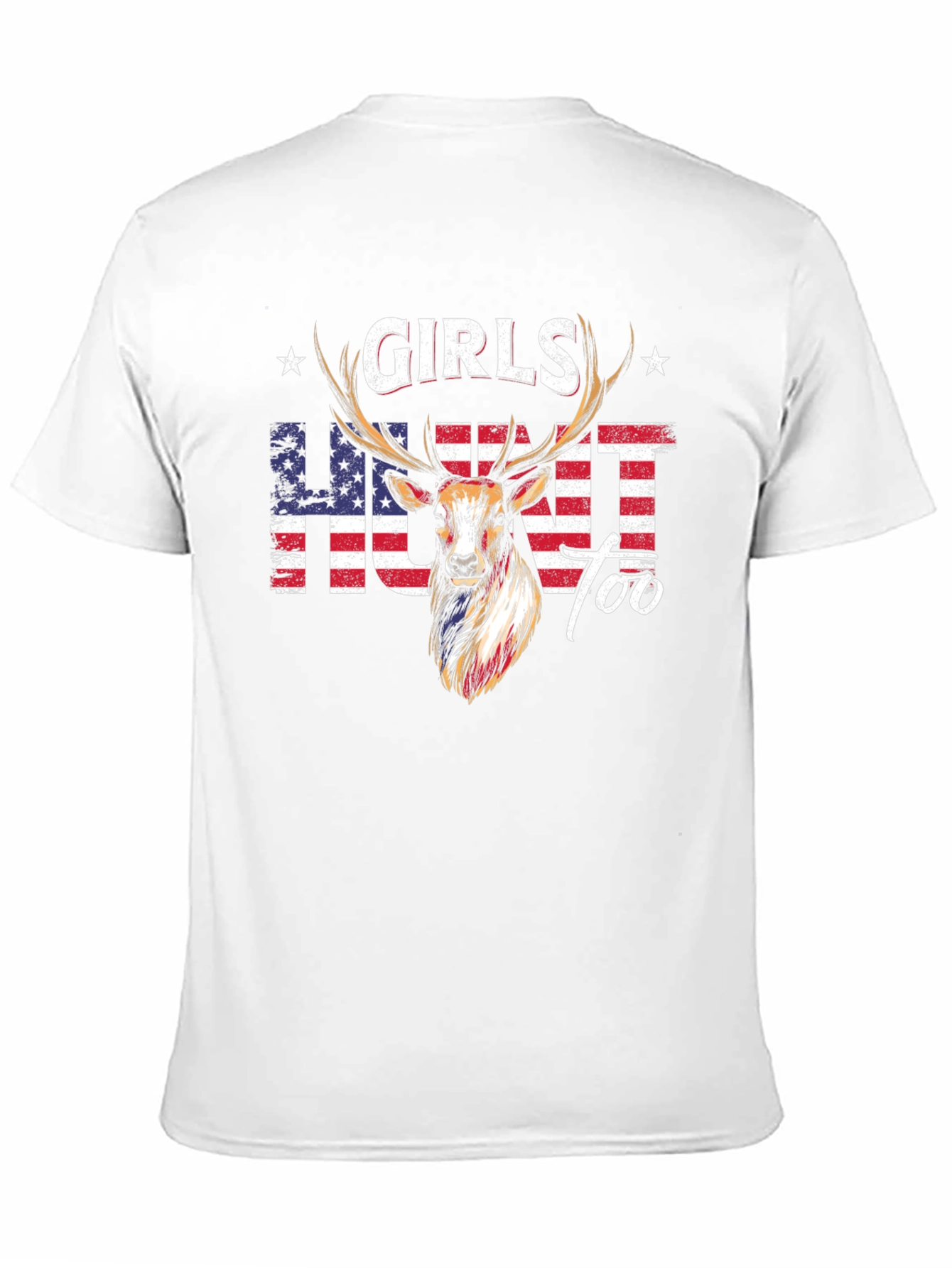 Girls Hunt Too Deer Graphic T-Shirt