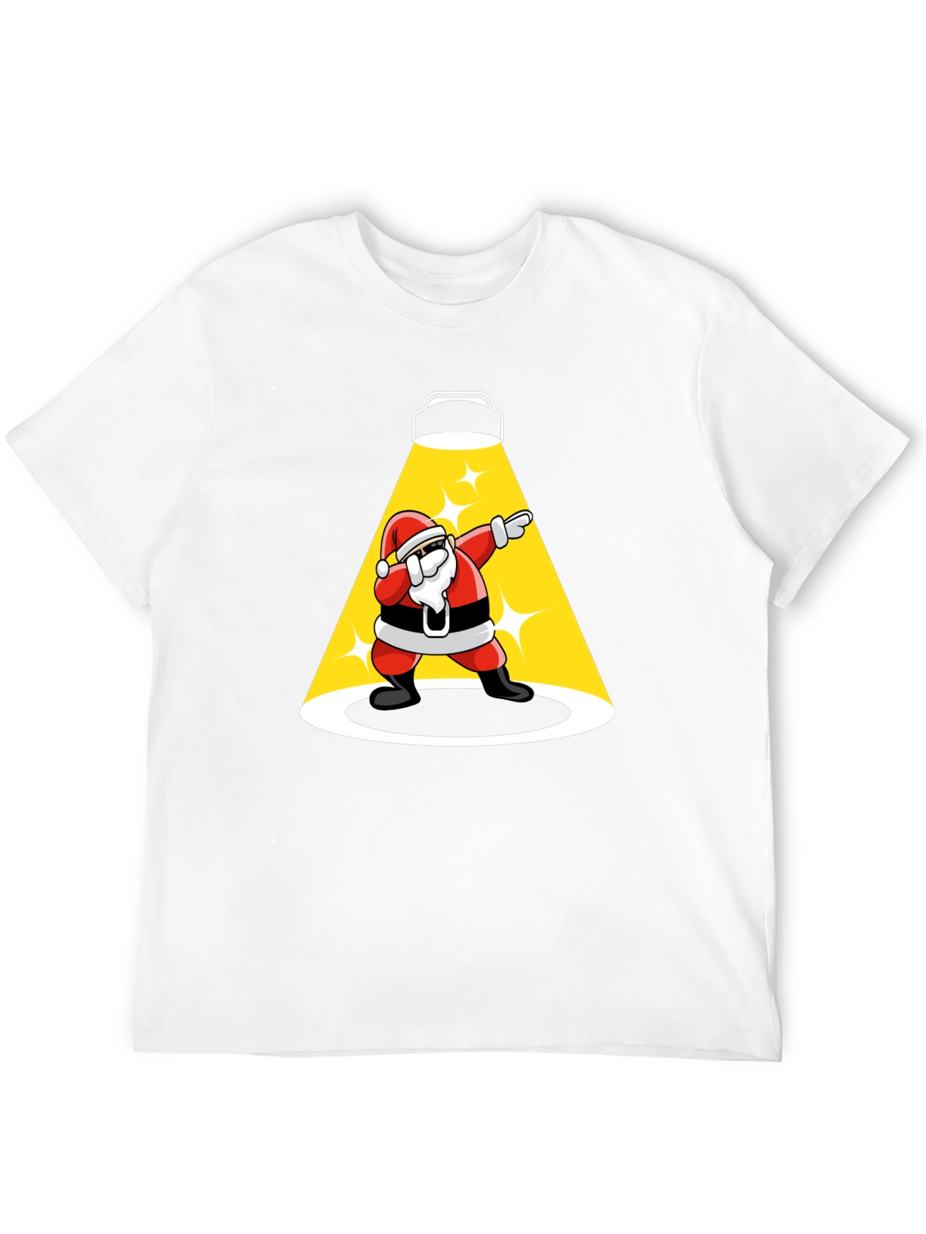 Santa Dabbing Spotlight Graphic T-Shirt