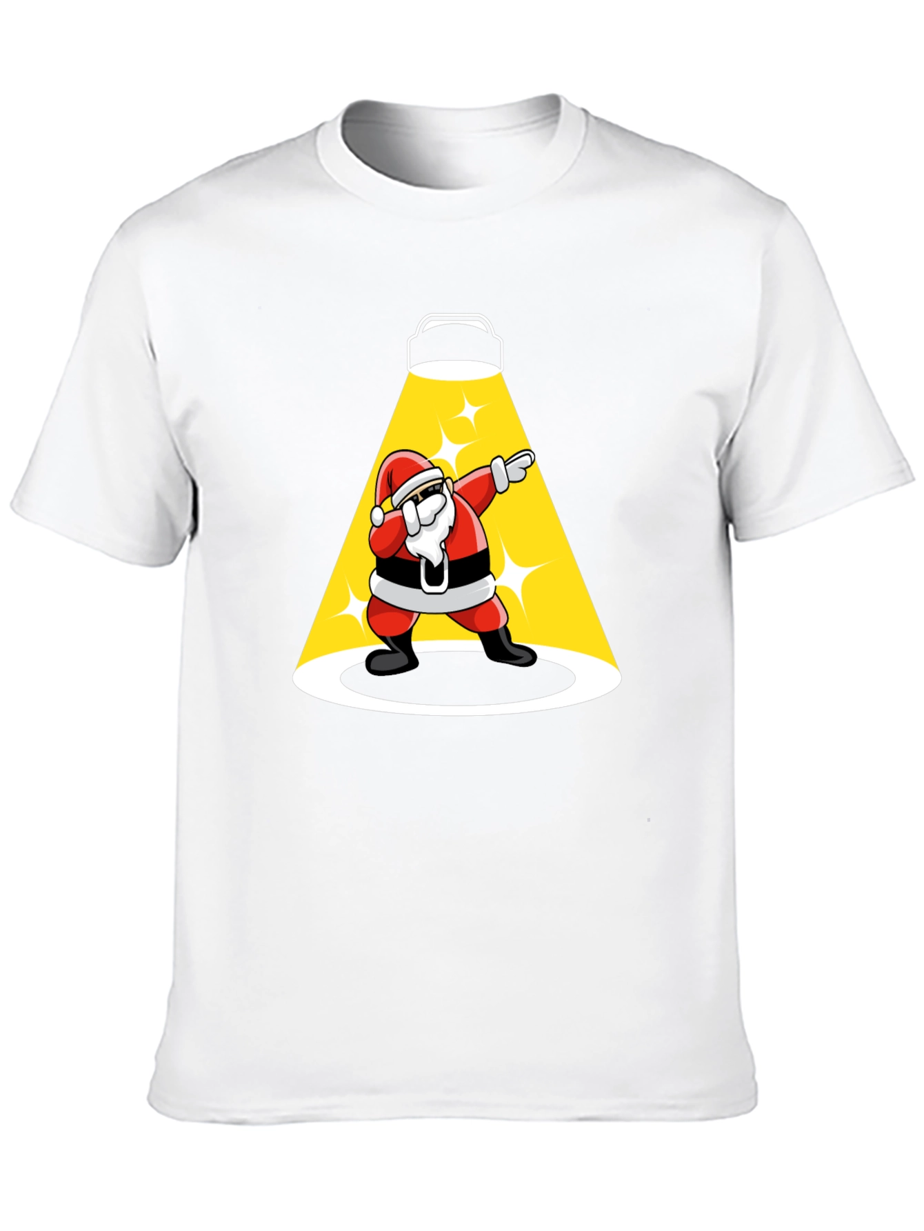 Santa Dabbing Spotlight Graphic T-Shirt