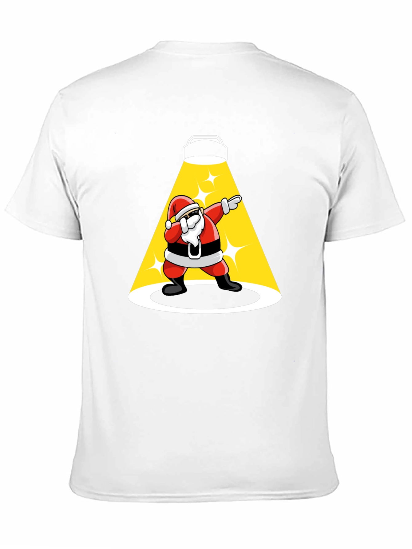 Santa Dabbing Spotlight Graphic T-Shirt