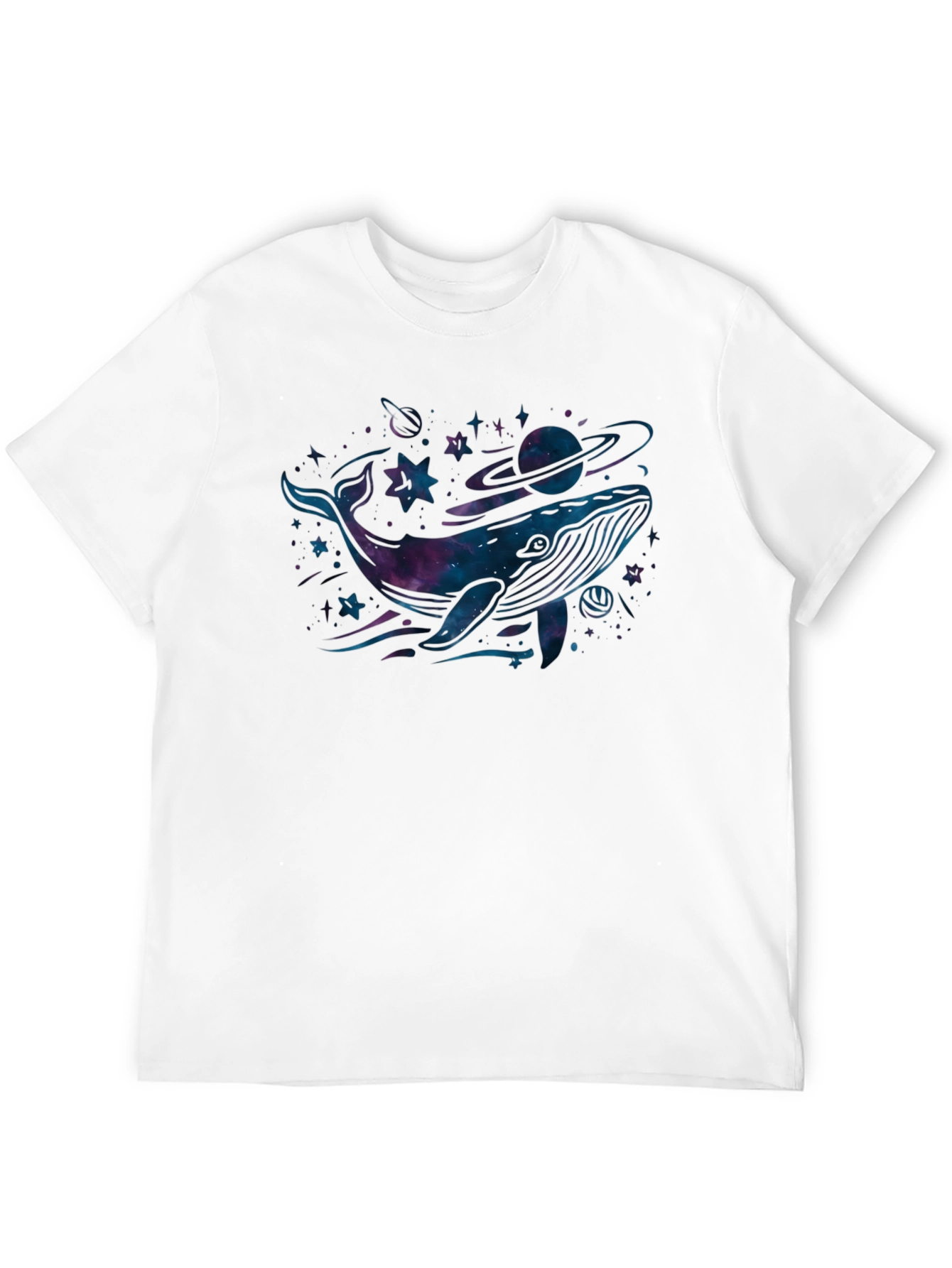 Cosmic Whale Black T-Shirt