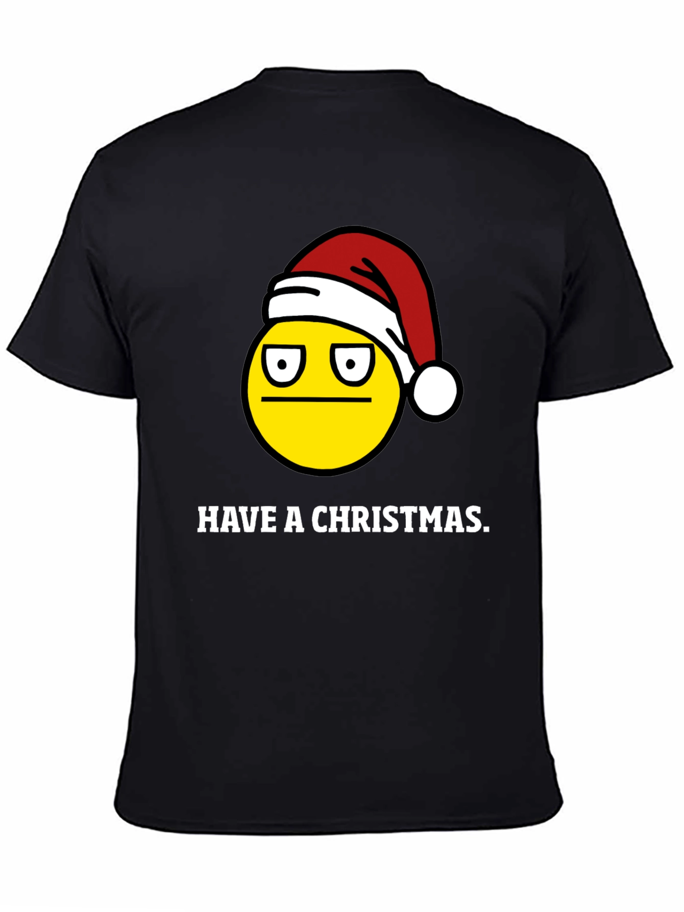 Grumpy Christmas Emoji T-Shirt - Holiday Humor