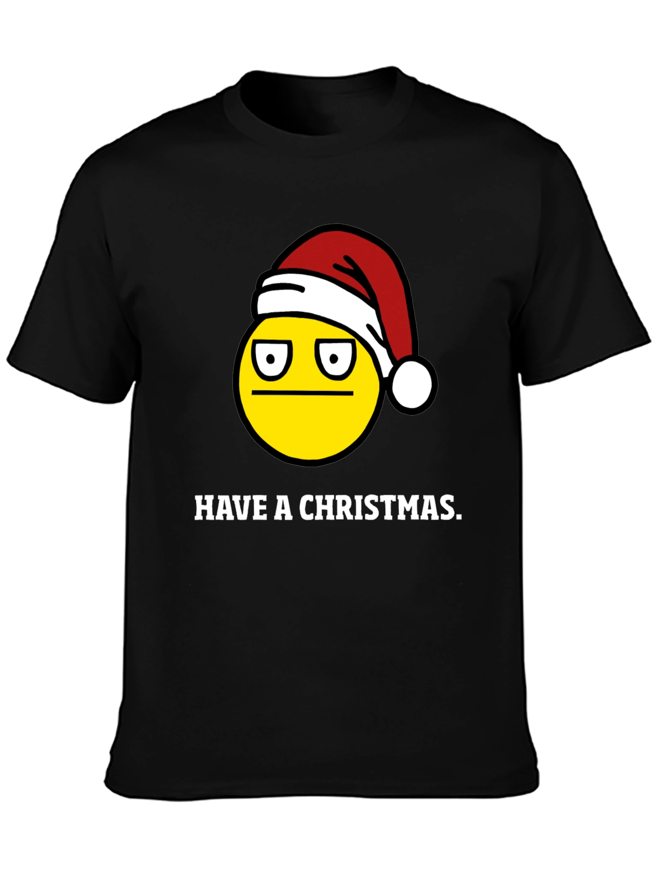 Grumpy Christmas Emoji T-Shirt - Holiday Humor
