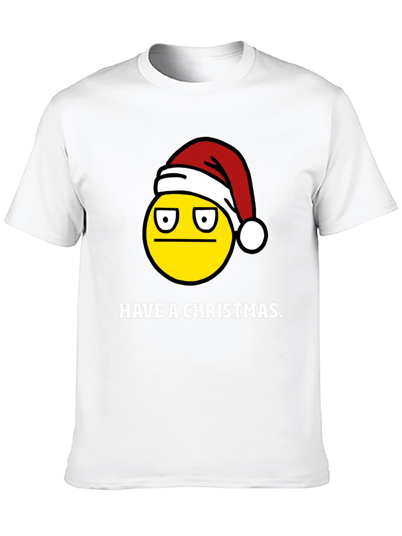 Grumpy Christmas Emoji T-Shirt - Holiday Humor